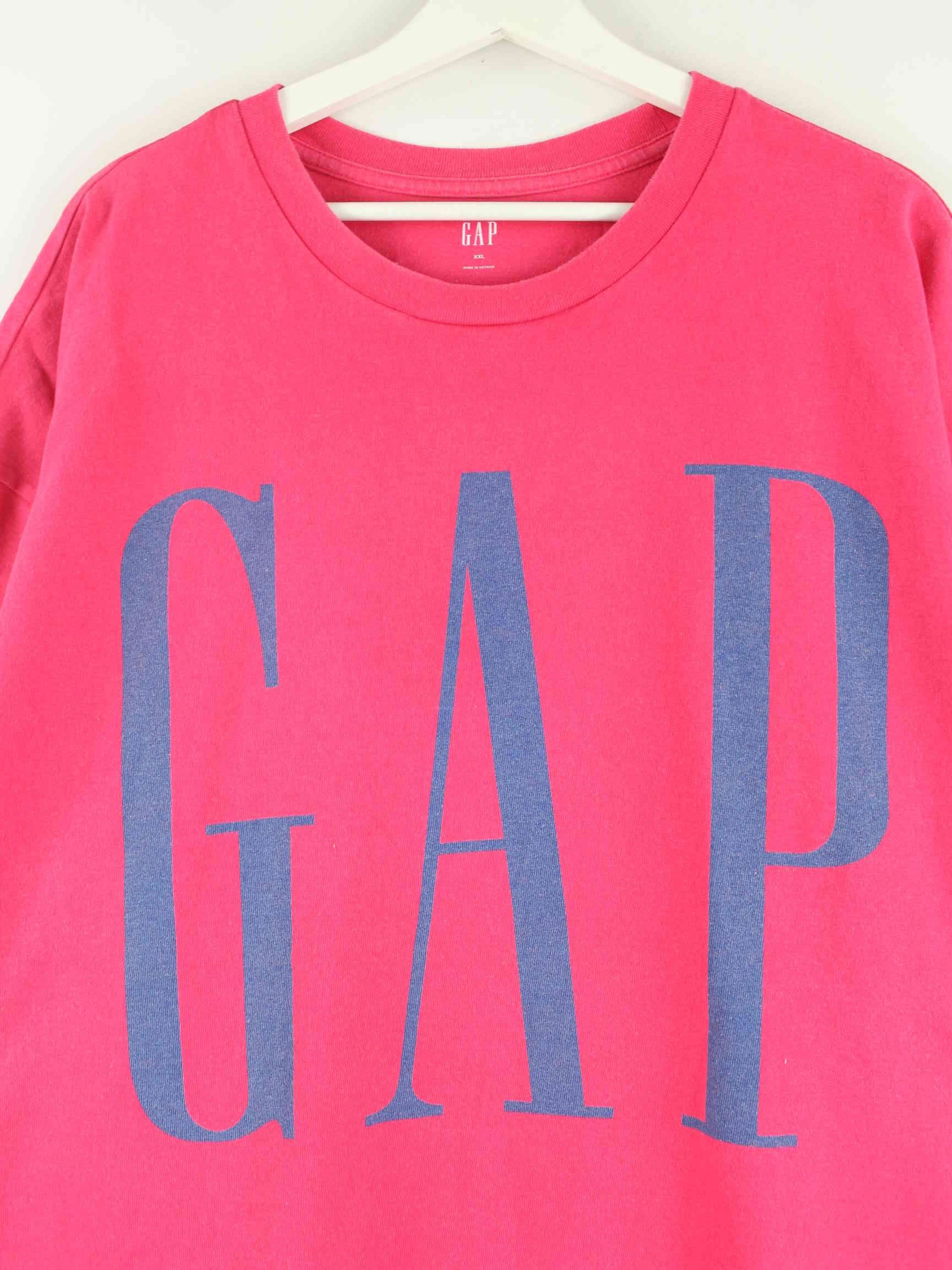 GAP Logo Print Heavy T-Shirt Pink XXL (detail image 1)