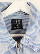 GAP 00s Half Zip Striped Jeans Jacke Blau XL (detail image 2)