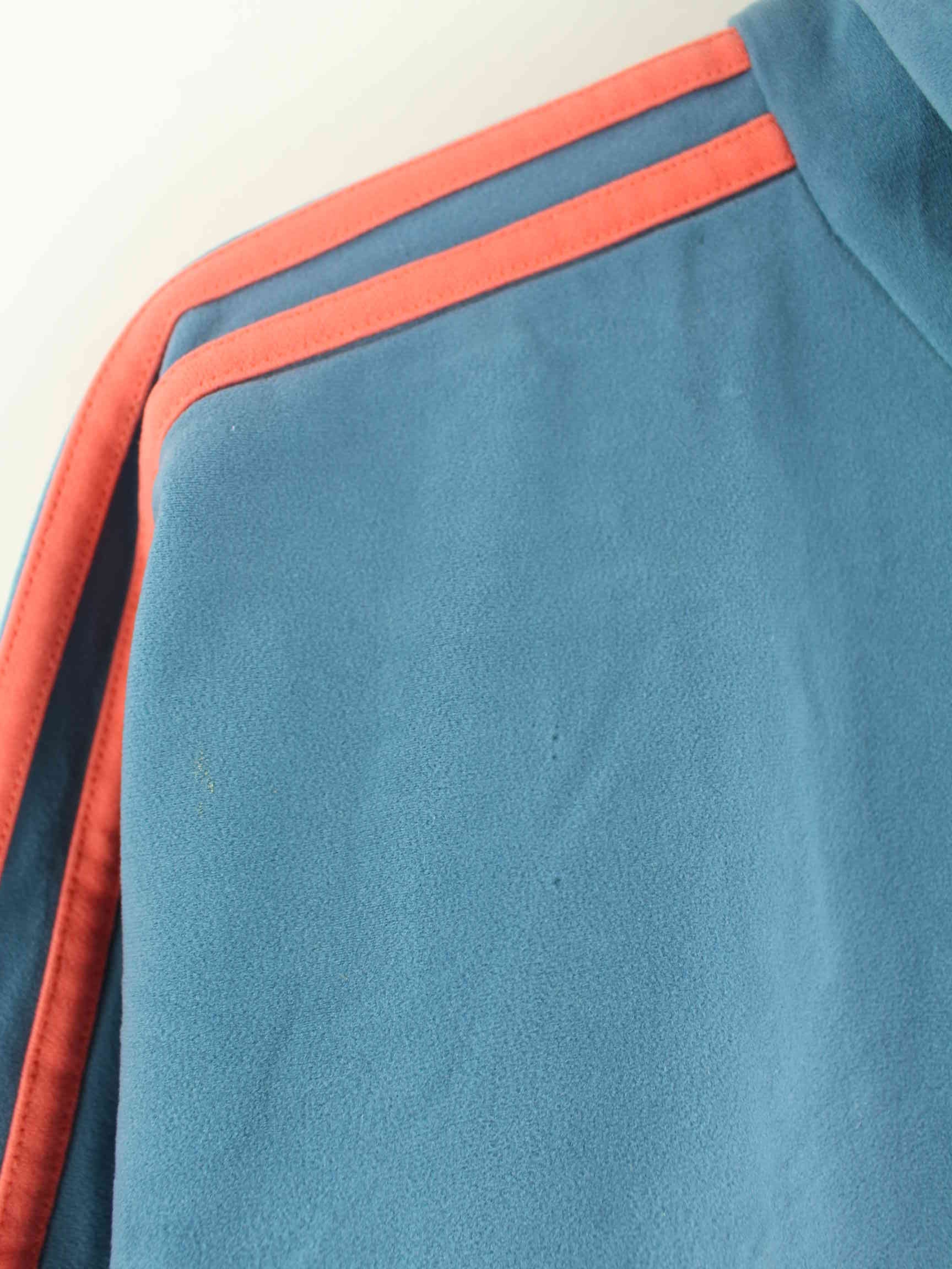 Adidas 80s Vintage One World Velours Trainingsjacke Blau M (detail image 6)