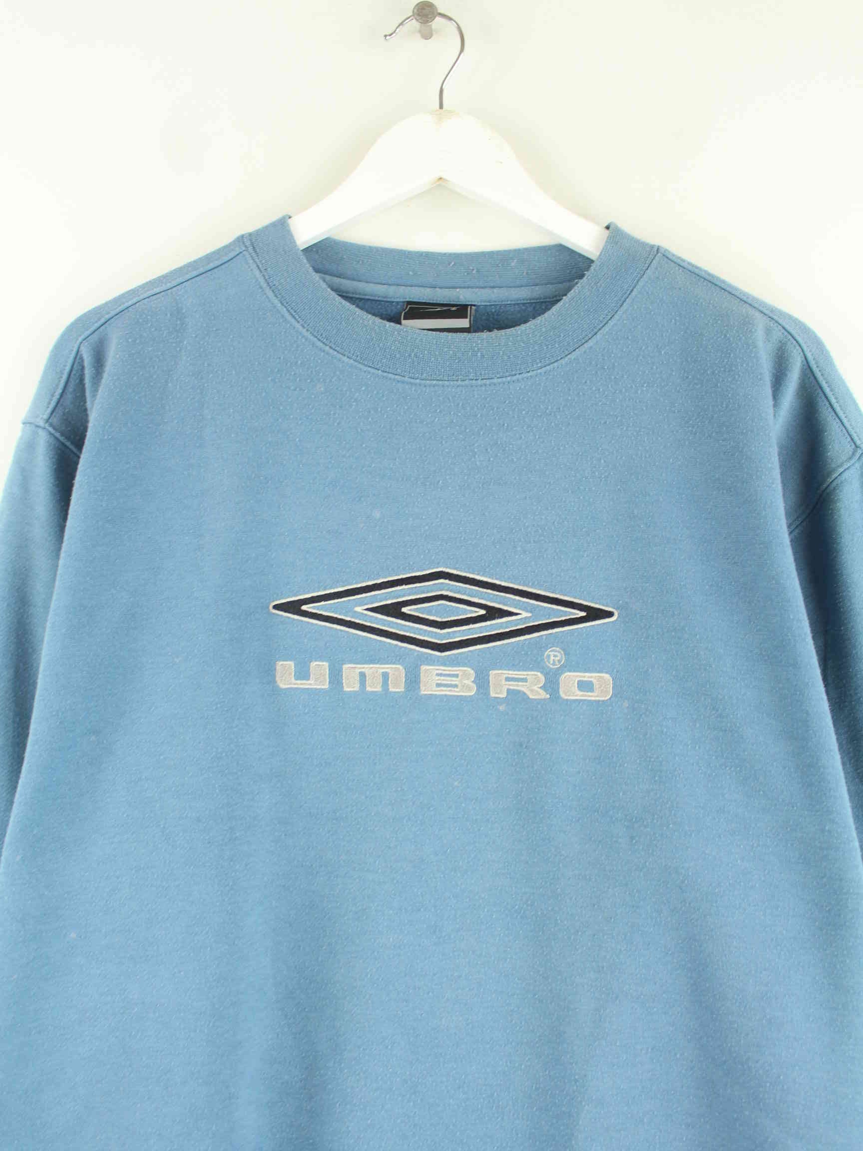 Umbro 00s Logo Embroidered Sweater Blau M (detail image 1)