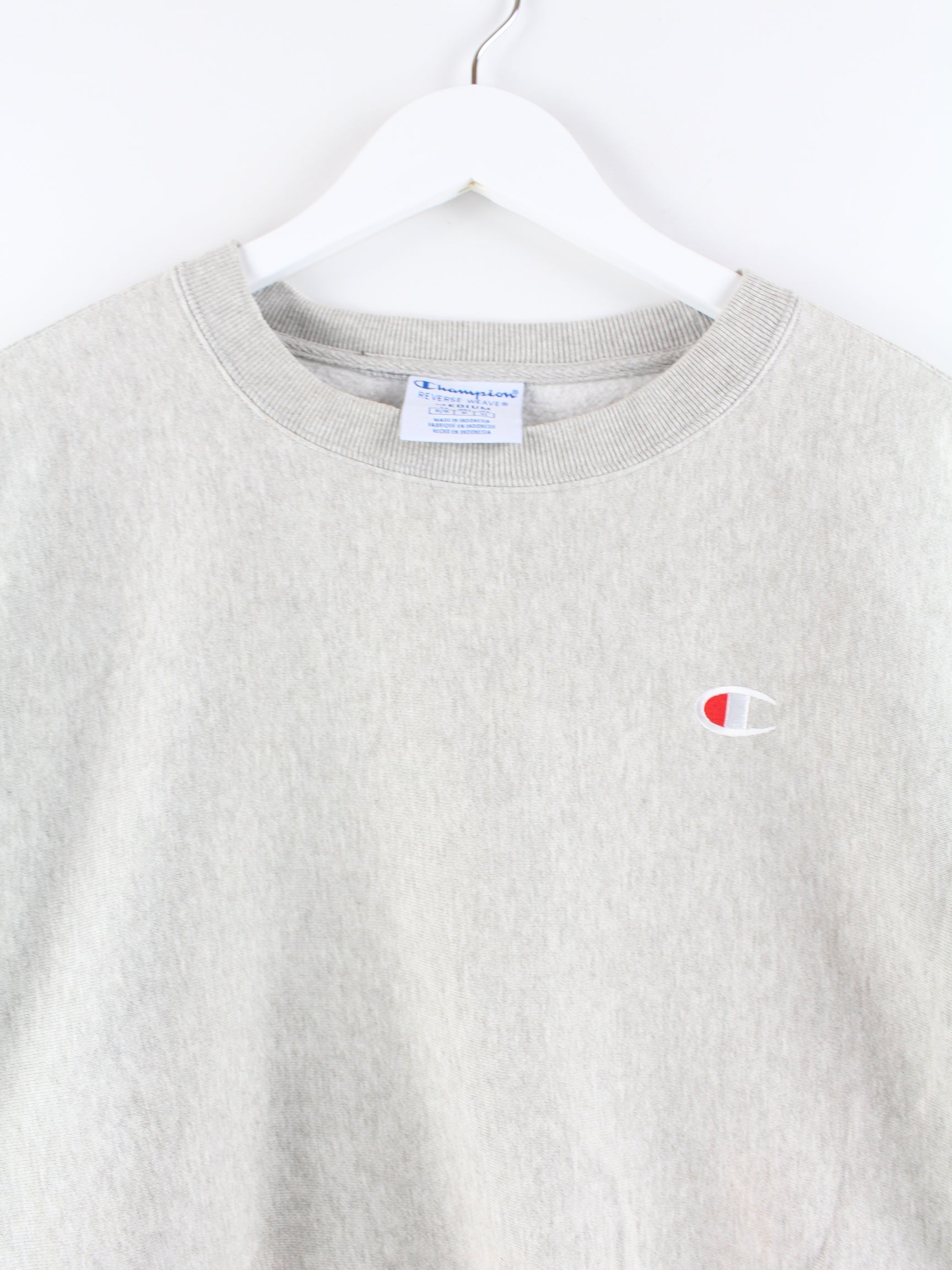 Champion cropped hotsell sweater grey