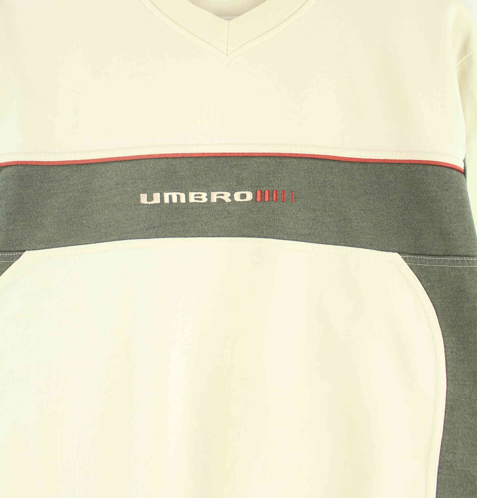 Umbro 90s Vintage Embroidered Sweater Beige M (detail image 1)