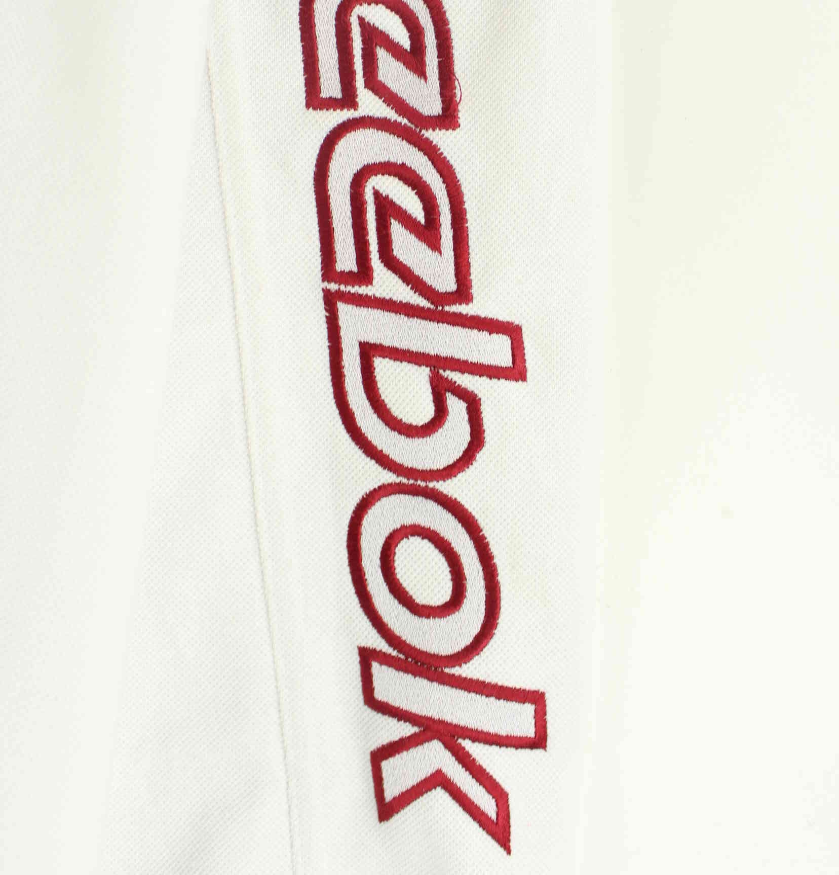 Reebok 00s Big Spellout Embroidered Sweater Weiß XL (detail image 3)