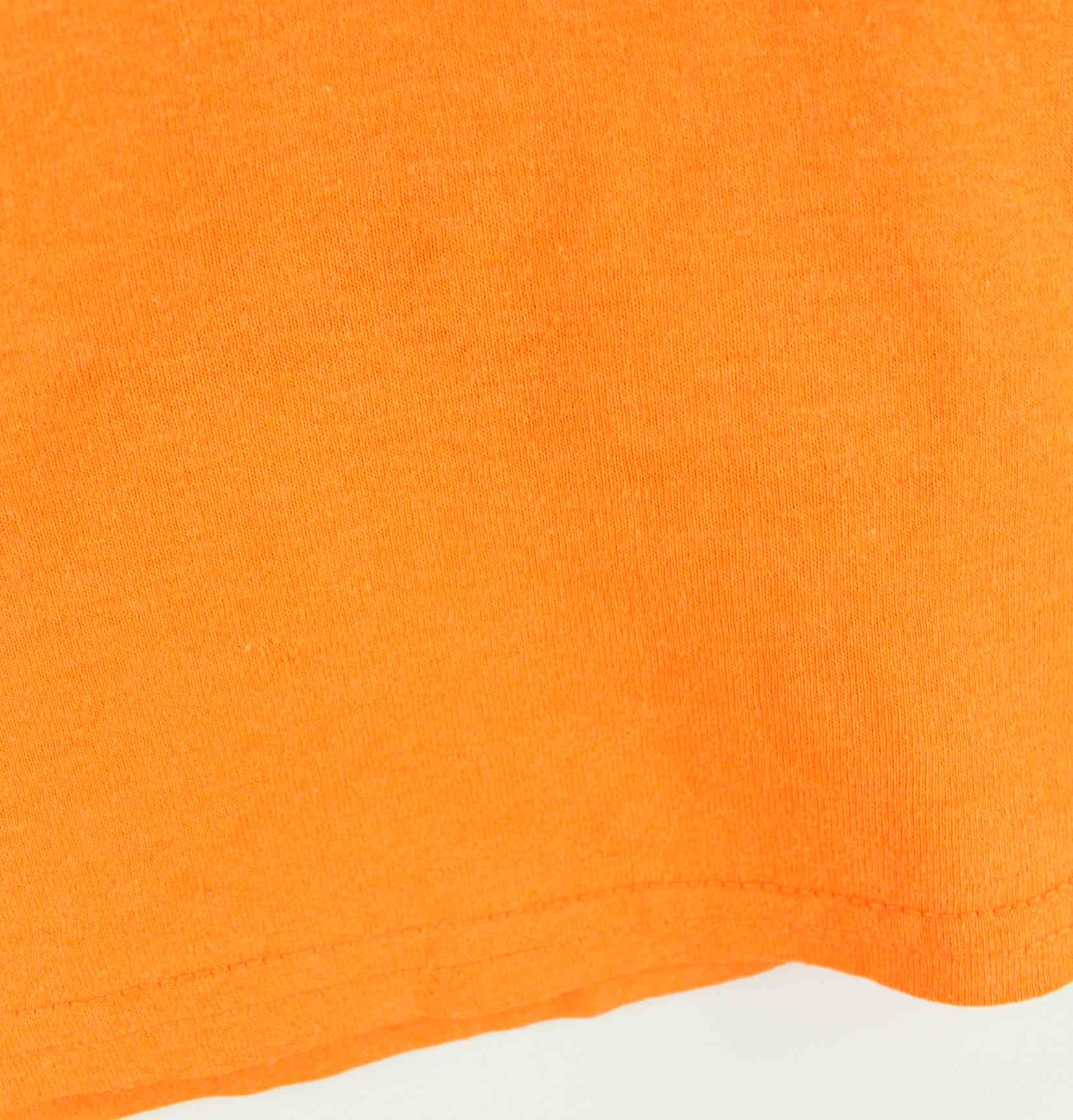 Gildan Damen Big Buck Moto Racing Print T-Shirt Orange XXS (detail image 3)