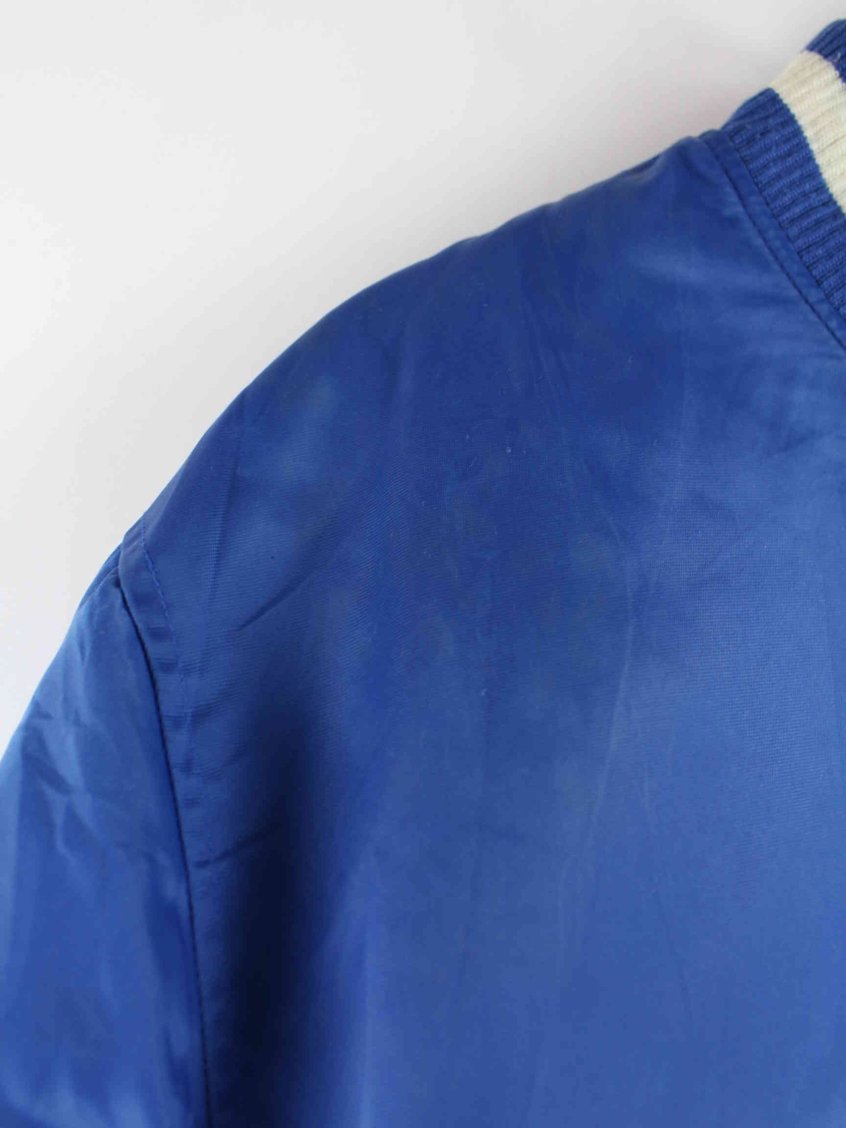 Nike 90s Vintage Spellout Embroidered Bomber College Jacke Blau XL (detail image 7)