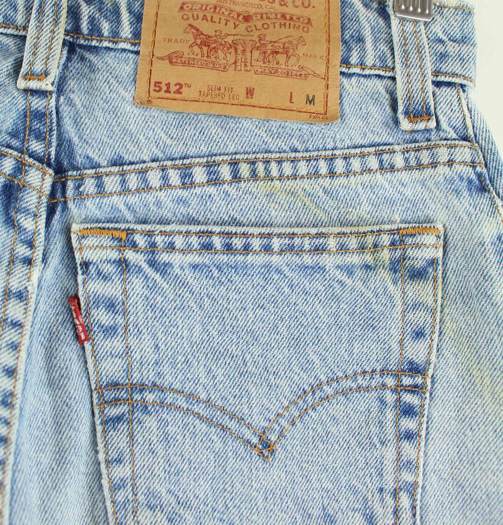 Levi's 1996 Vintage 512 Tapered Jeans Blau W25 L32 (detail image 5)