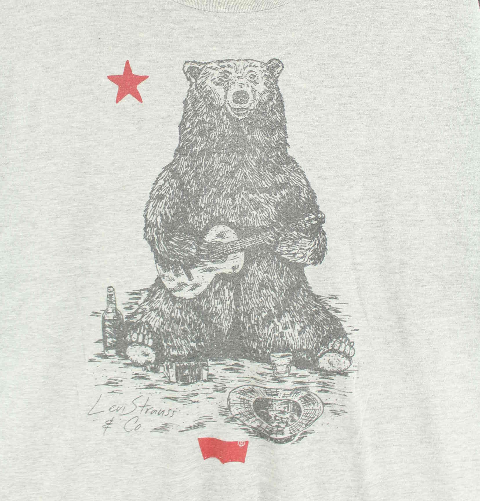 Levi's Russian Bear Print T-Shirt Grau XL (detail image 1)