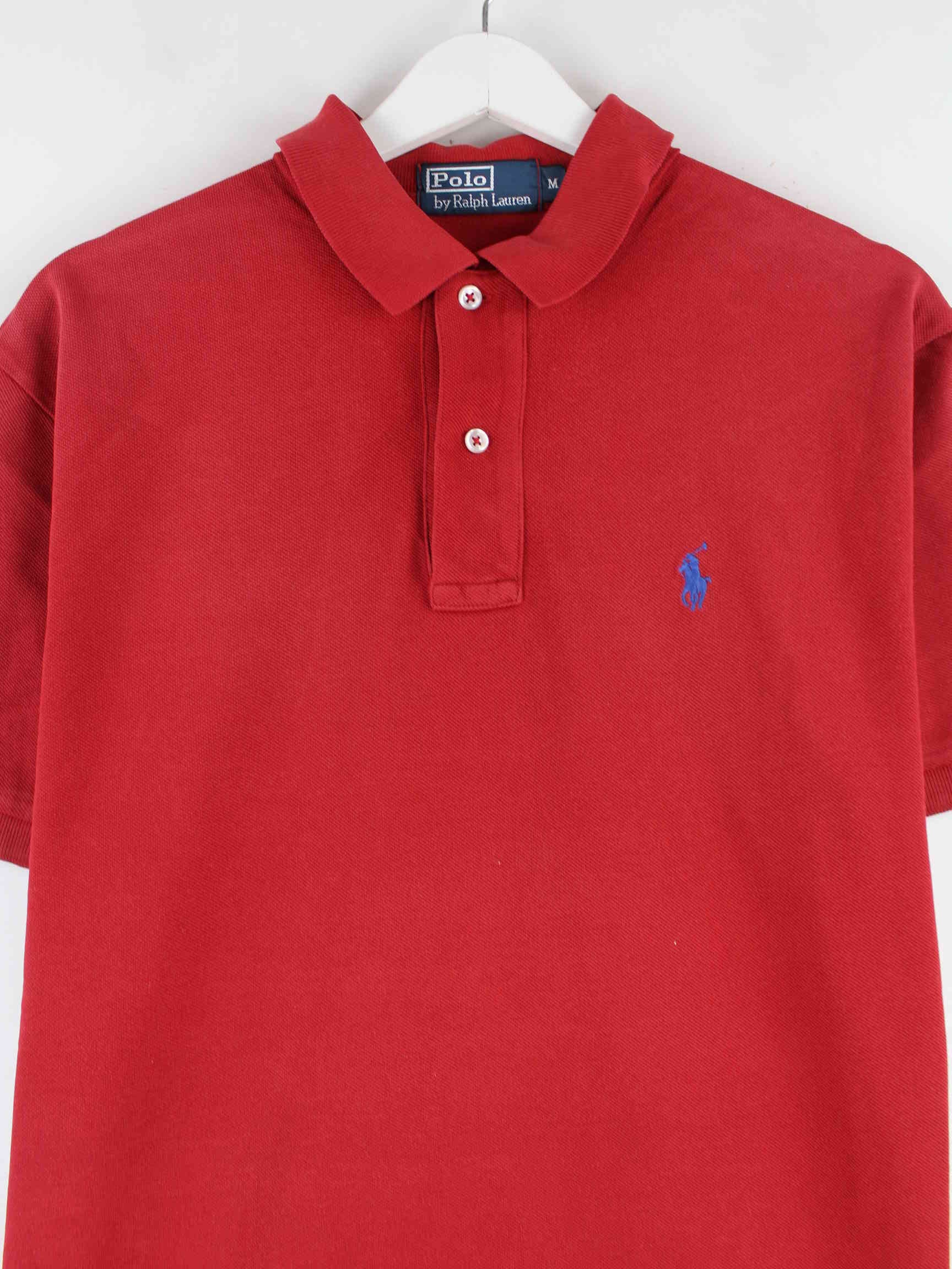 Ralph Lauren 90s Vintage Basic Polo Rot M (detail image 1)