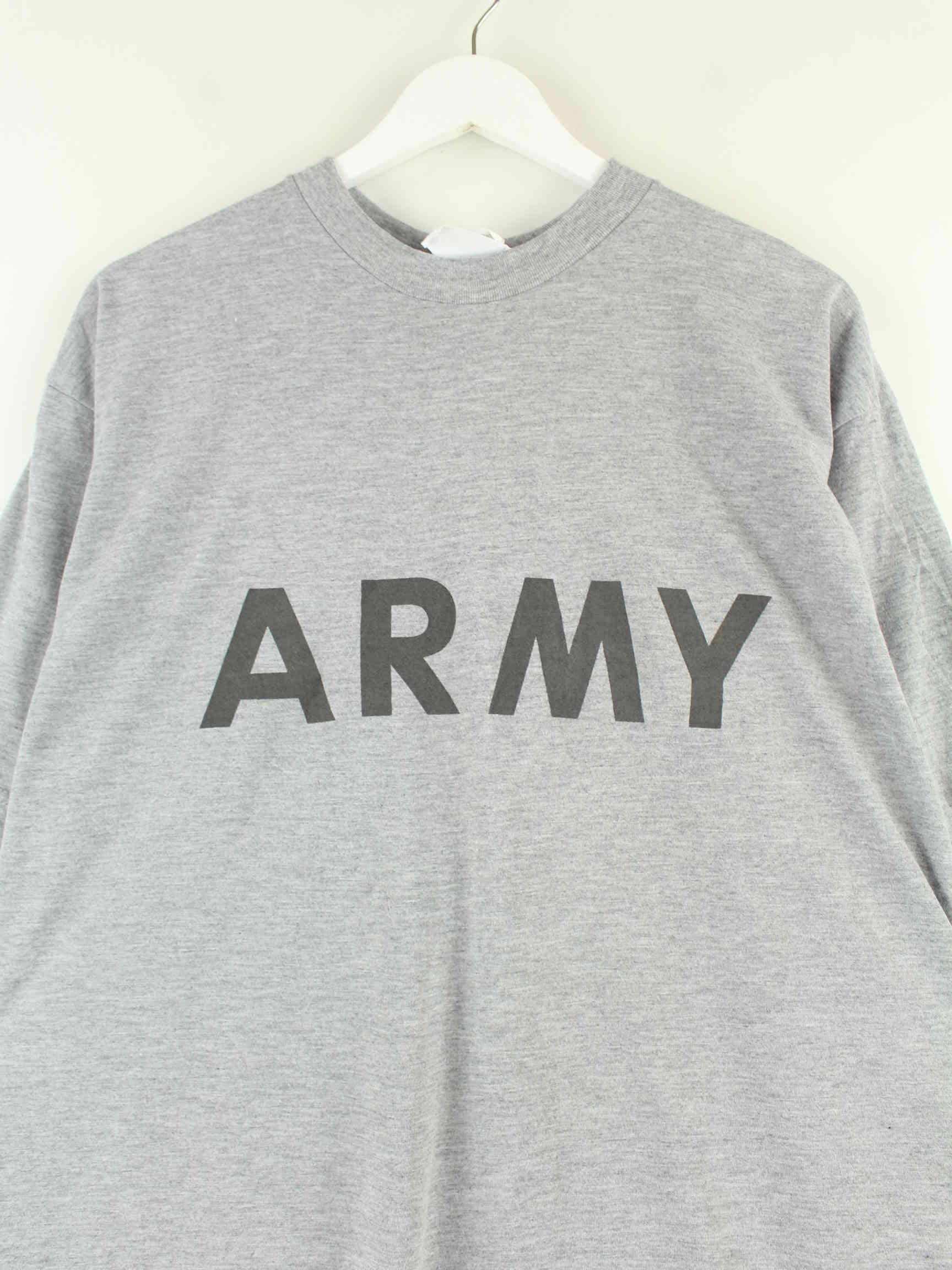 Vintage Army Print T-Shirt Grau XXL (detail image 1)