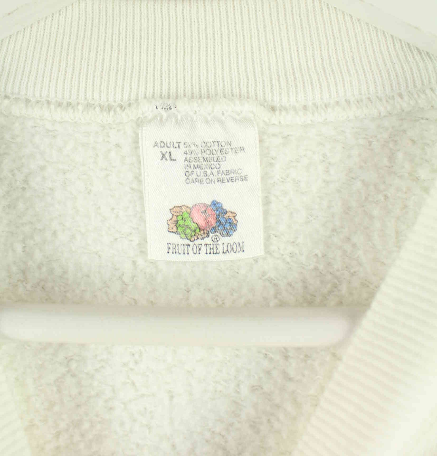Fruit of the Loom 90s Vintage Cape Cod Embroidered Sweater Weiß XL (detail image 2)