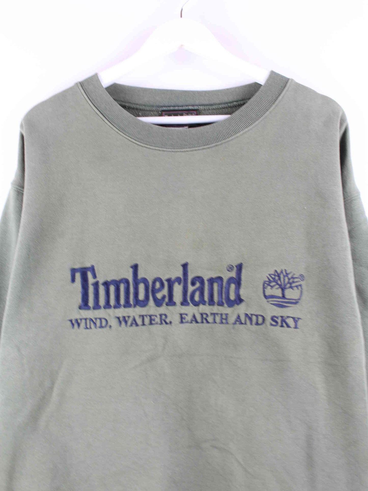 Timberland 90s Vintage Embroidered Sweater Grün XXL