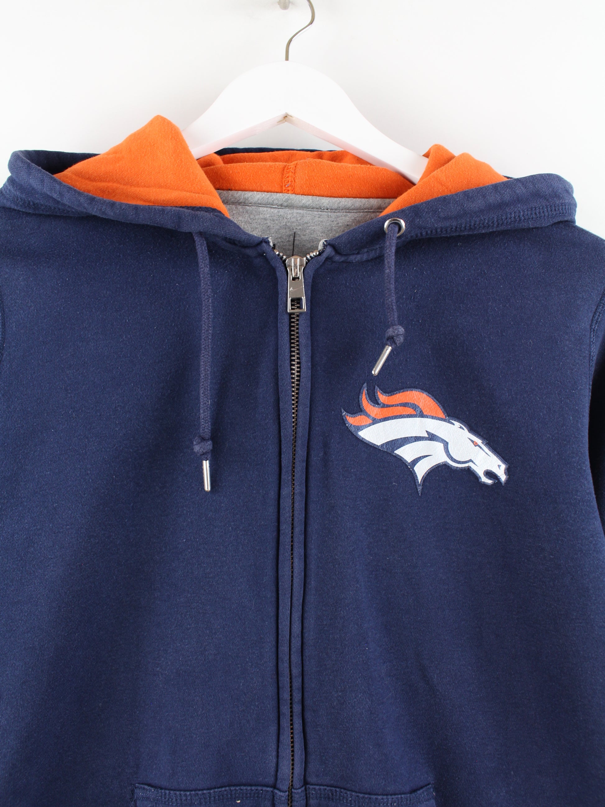 Nike Denver Broncos Zip Hoodie Blau S – Peeces