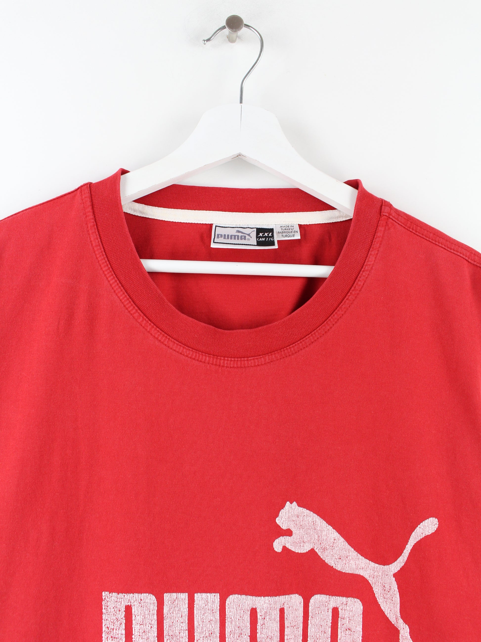Puma Print T-Shirt Red – Peeces XXL