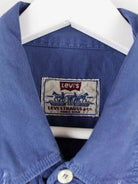 Levi's 00s White Tab Embroidered Hemd Blau M (detail image 3)