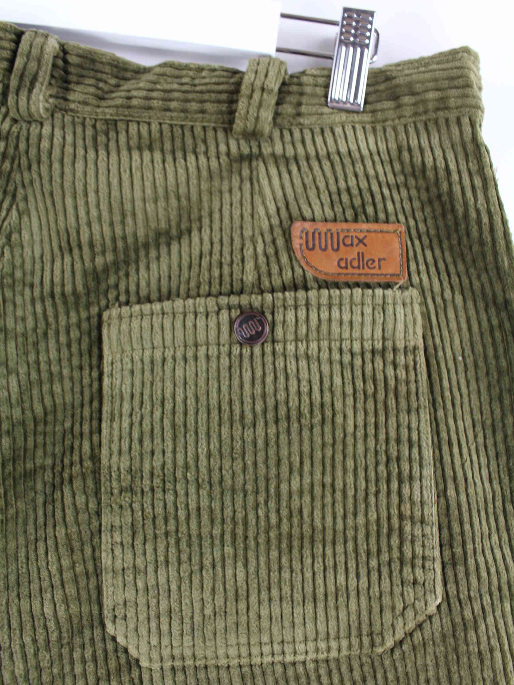 Wale Corduroy Corduroy Vintage Pants Lands' End Men's TAN Pleated