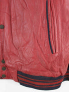 Vintage 90s Phat Farm Leder Jacke Rot 4XL (detail image 6)