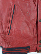 Vintage 90s Phat Farm Leder Jacke Rot 4XL (detail image 7)
