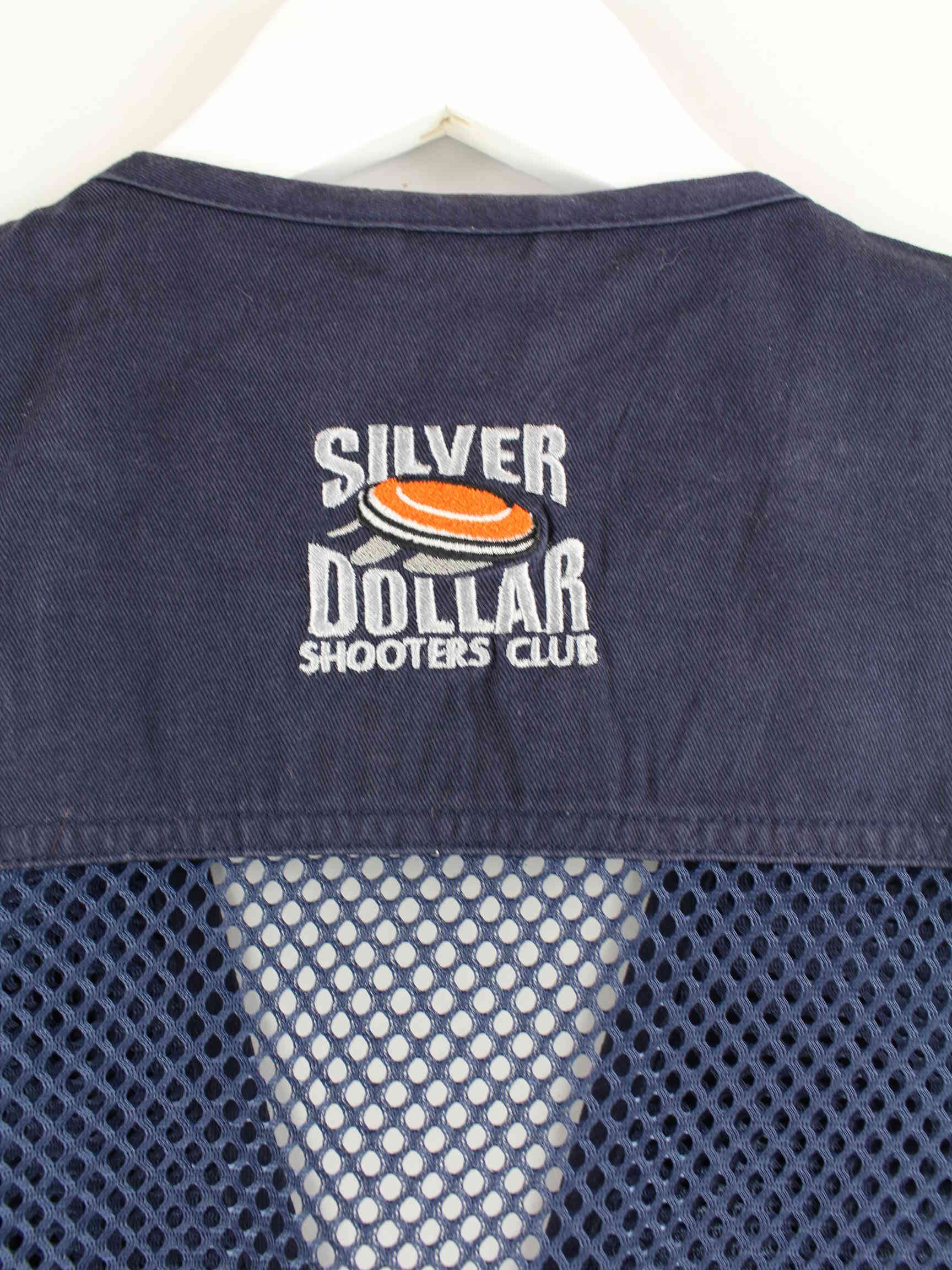 Vintage 90s Silver Dollar Weste Blau M (detail image 2)
