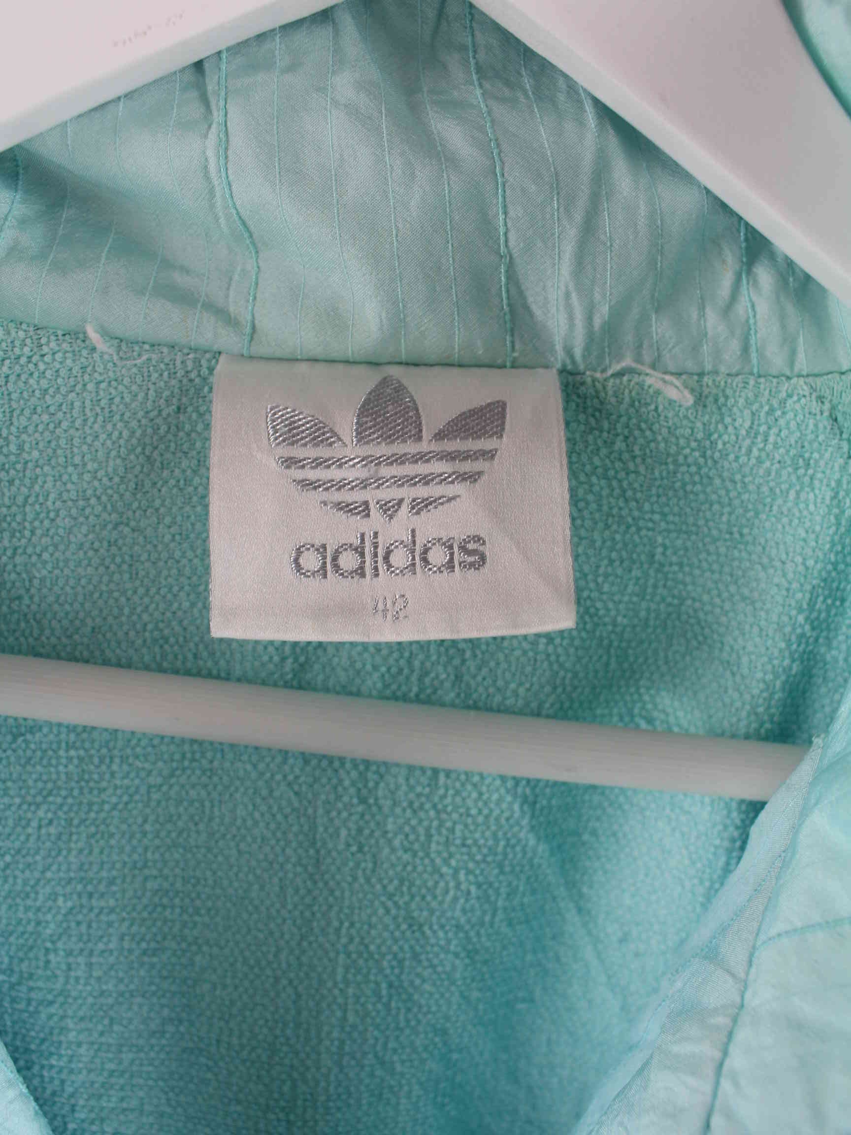 Adidas 80s Vintage Trainingsjacke Türkis L (detail image 3)