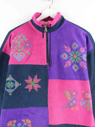 Fila Damen 90s Vintage Fleece Half Zip Sweater Blau M (detail image 1)