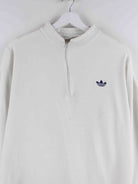 Adidas Damen 80s Vintage Half Zip Sweater Beige L (detail image 1)
