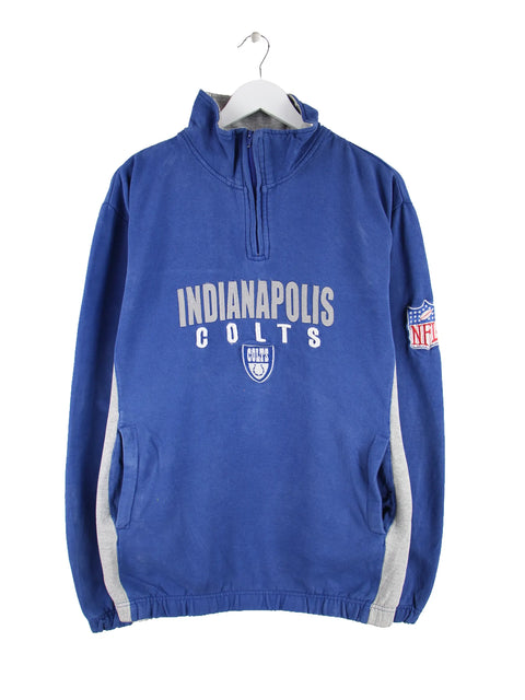 NFL Indianapolis Colts Half Zip Sweater Blau L