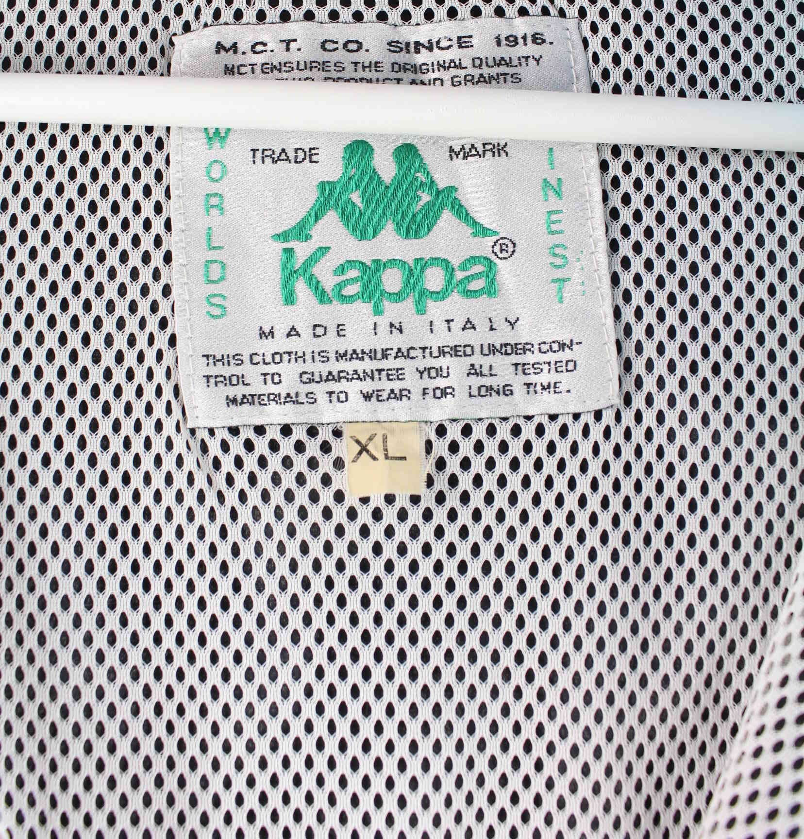 Kappa 80s Vintage Print Jacke Schwarz XL (detail image 2)