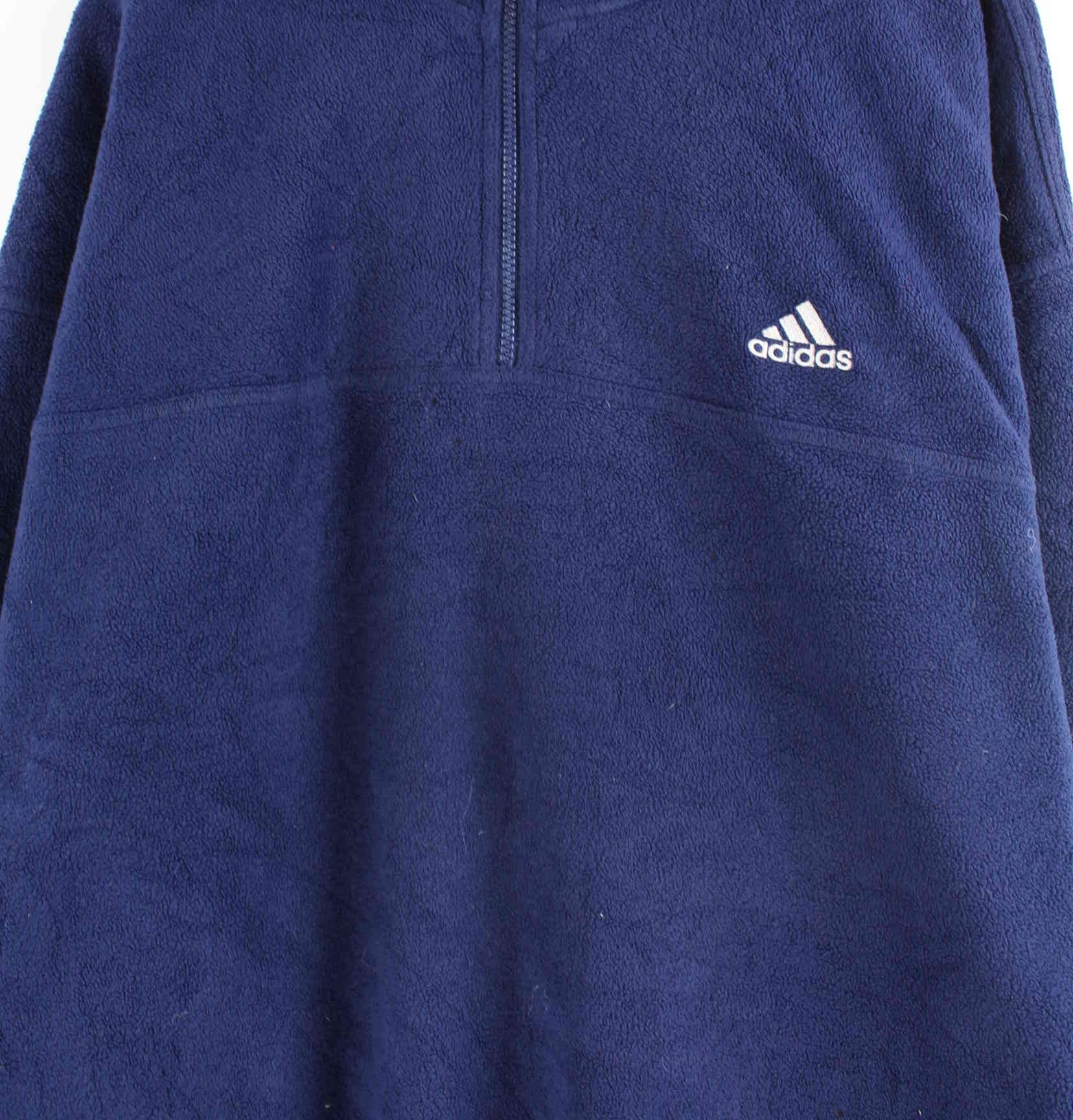 Adidas 90s Vintage Fleece Half Zip Sweater Blau 3XL (detail image 1)