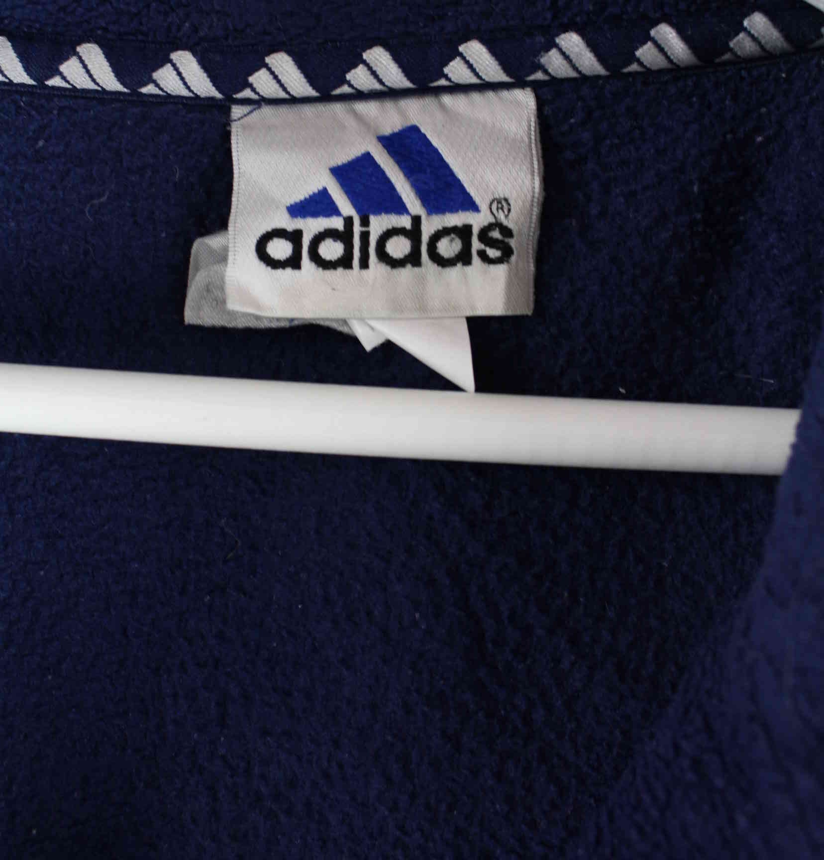 Adidas 90s Vintage Fleece Half Zip Sweater Blau 3XL (detail image 3)