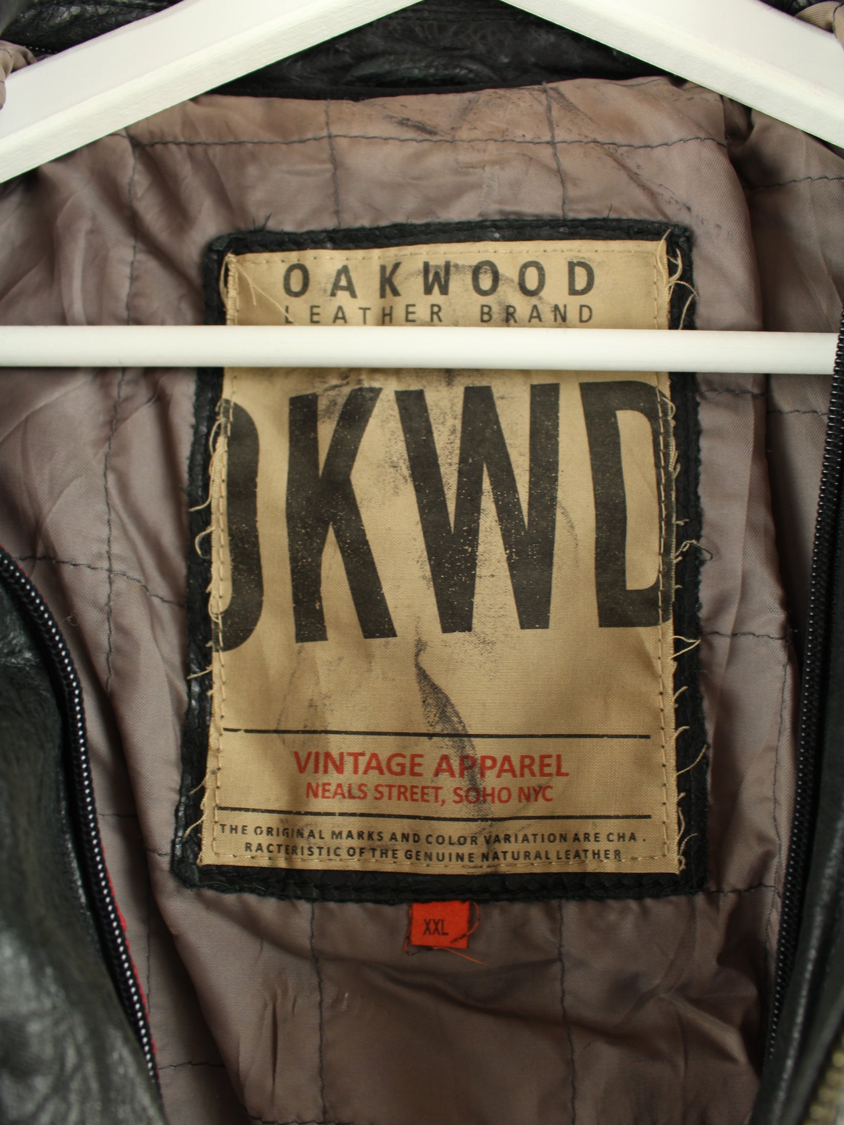 Vintage y2k leather jacket black XL – Peeces