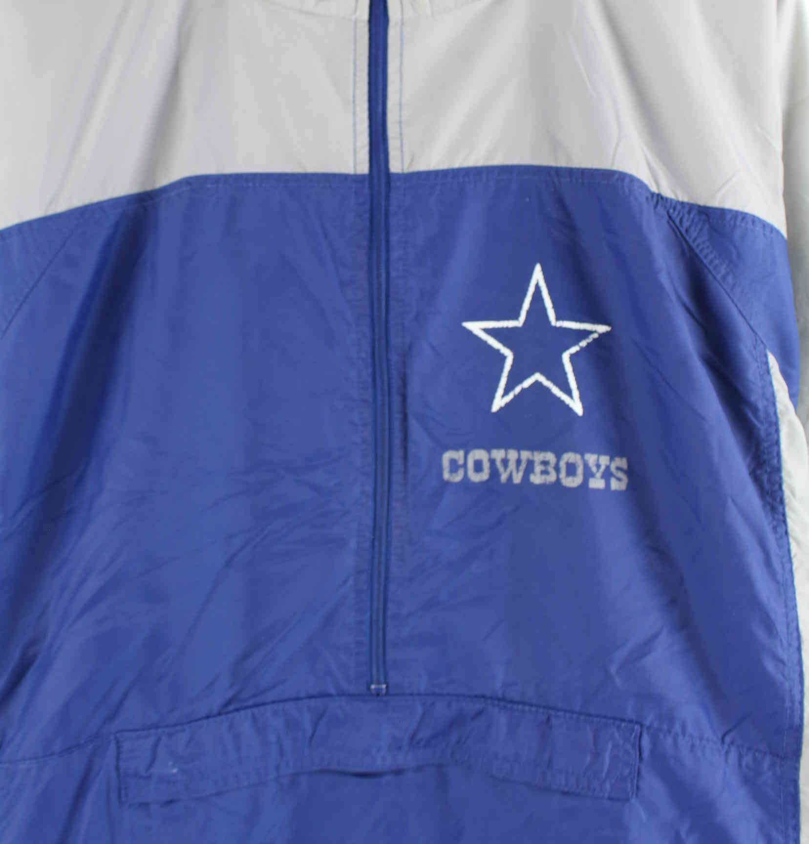 NFL 90s Vintage Cowboys Trainingsjacke Blau XL (detail image 1)