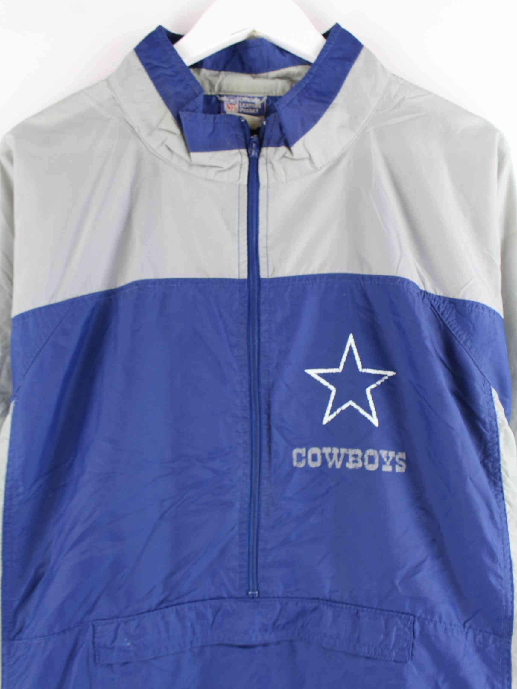 NFL 90s Vintage Cowboys Trainingsjacke Blau XL (detail image 1)