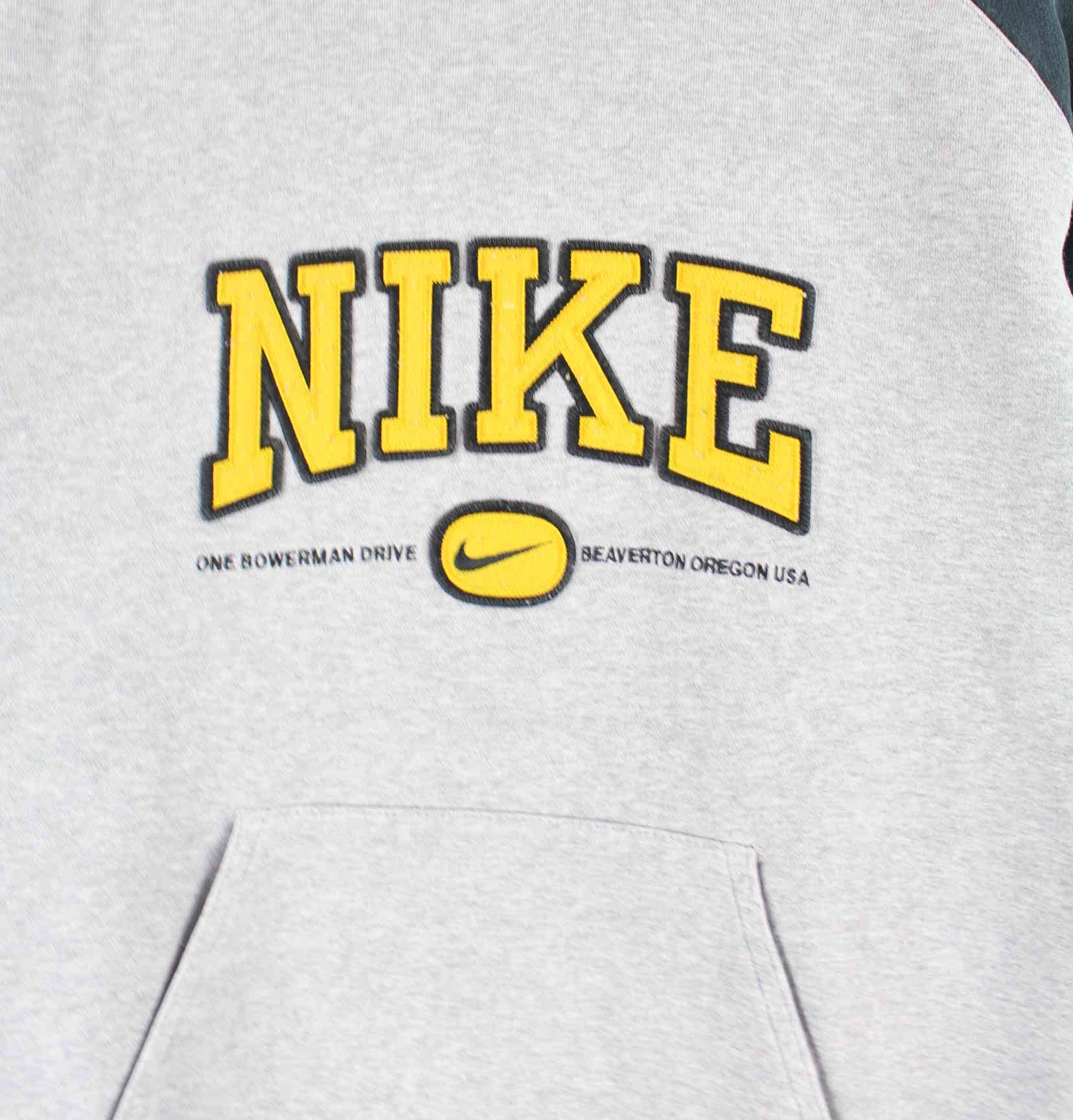 Nike 00s Spellout Embroidered Hoodie Grau XS (detail image 1)