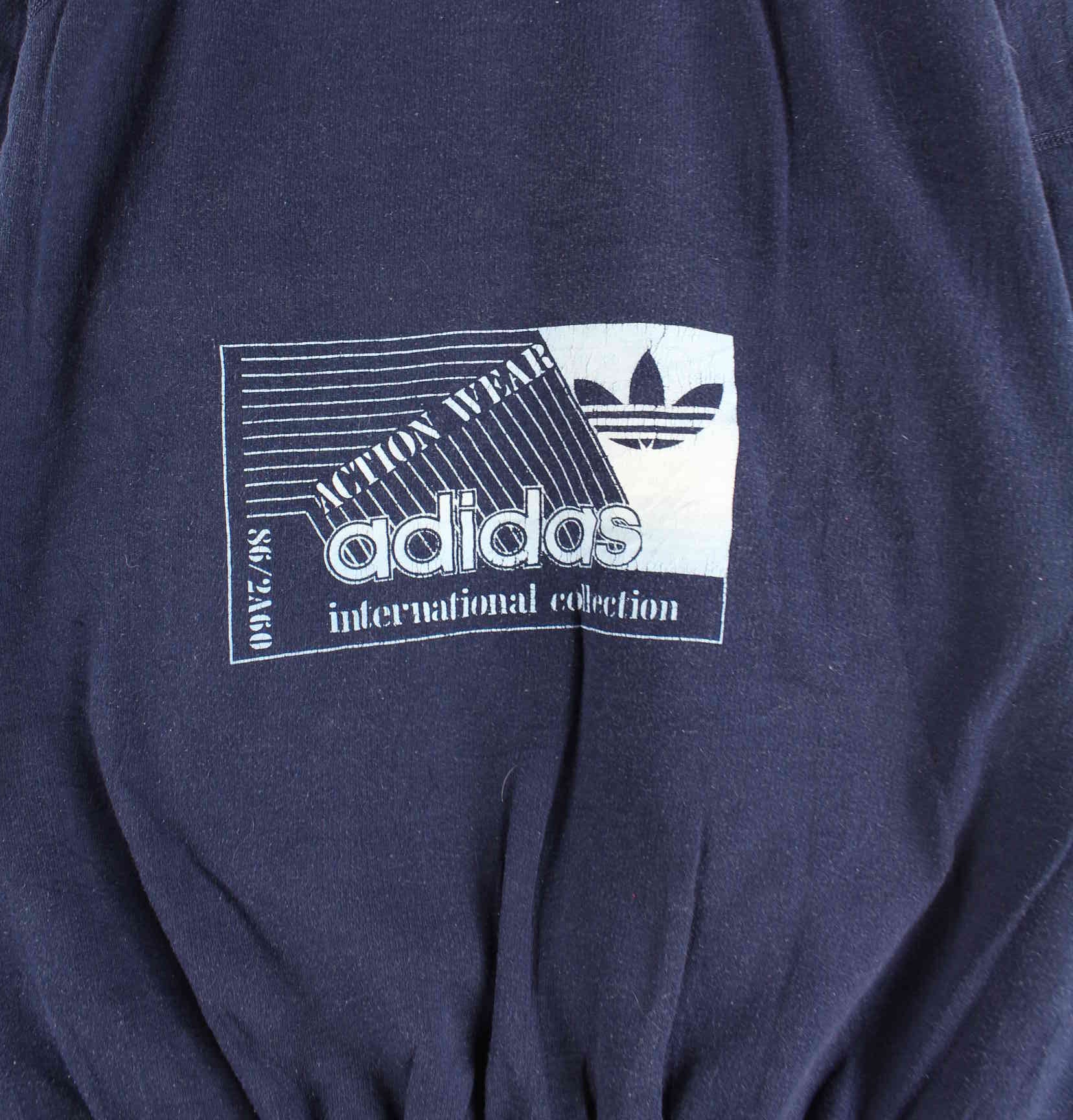 Adidas 70s Vintage Print Sweater Blau M (detail image 1)