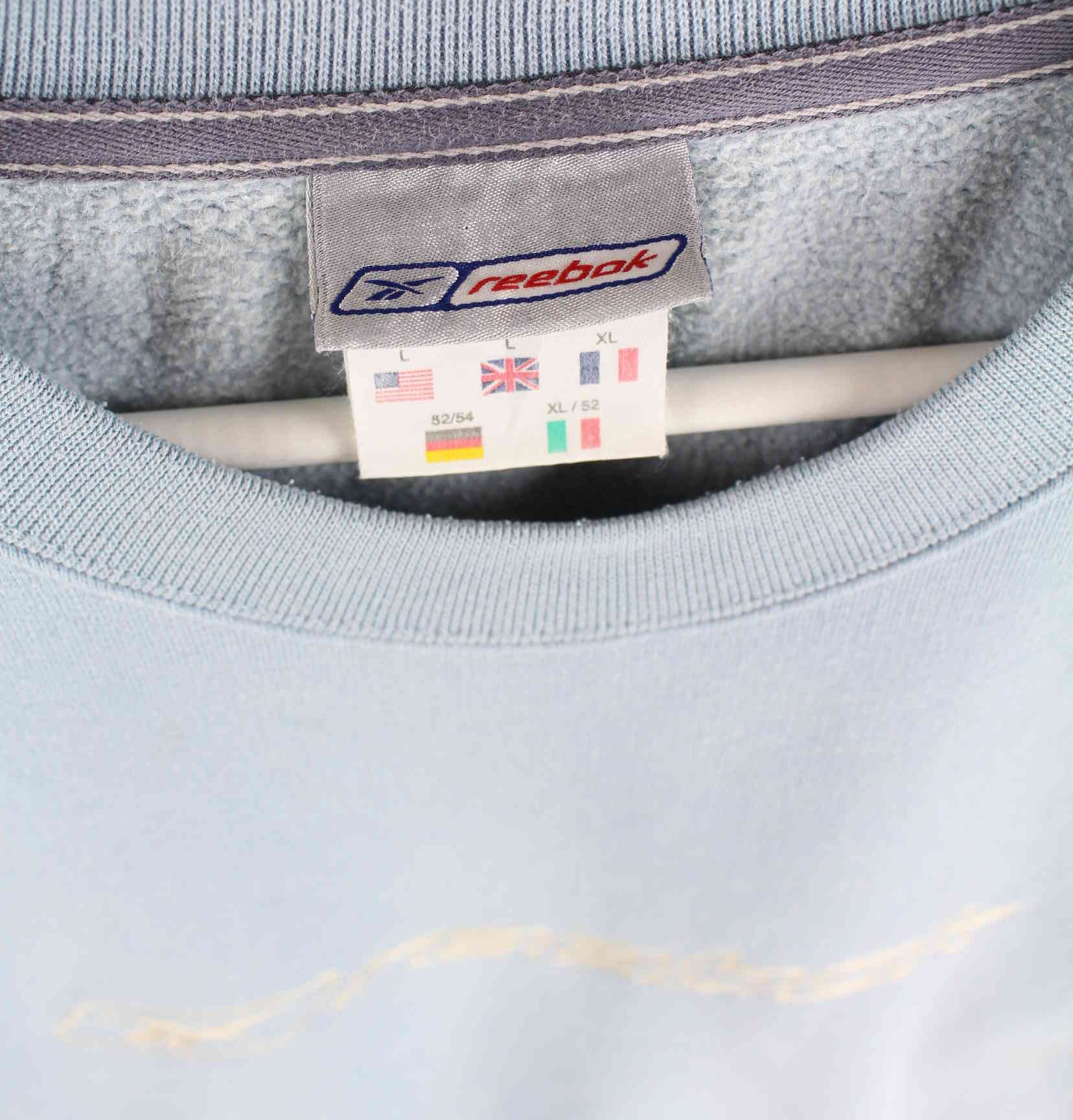 Reebok y2k Embroidered Sweater Blau L (detail image 2)