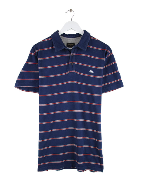 Quiksilver Stripe Polo Blau L