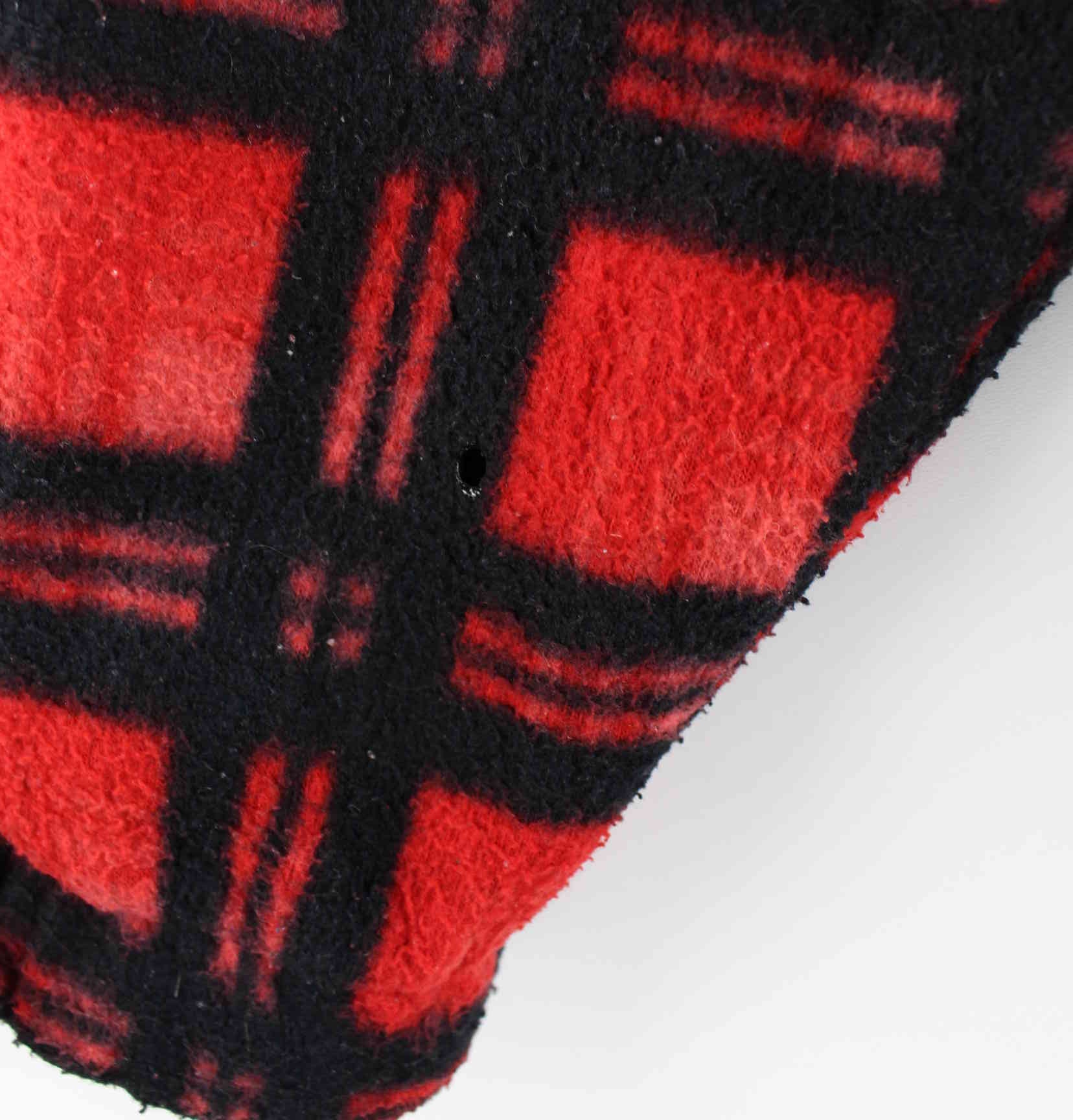 Vintage Damen y2k Fleece Half Zip Sweater Rot S (detail image 2)