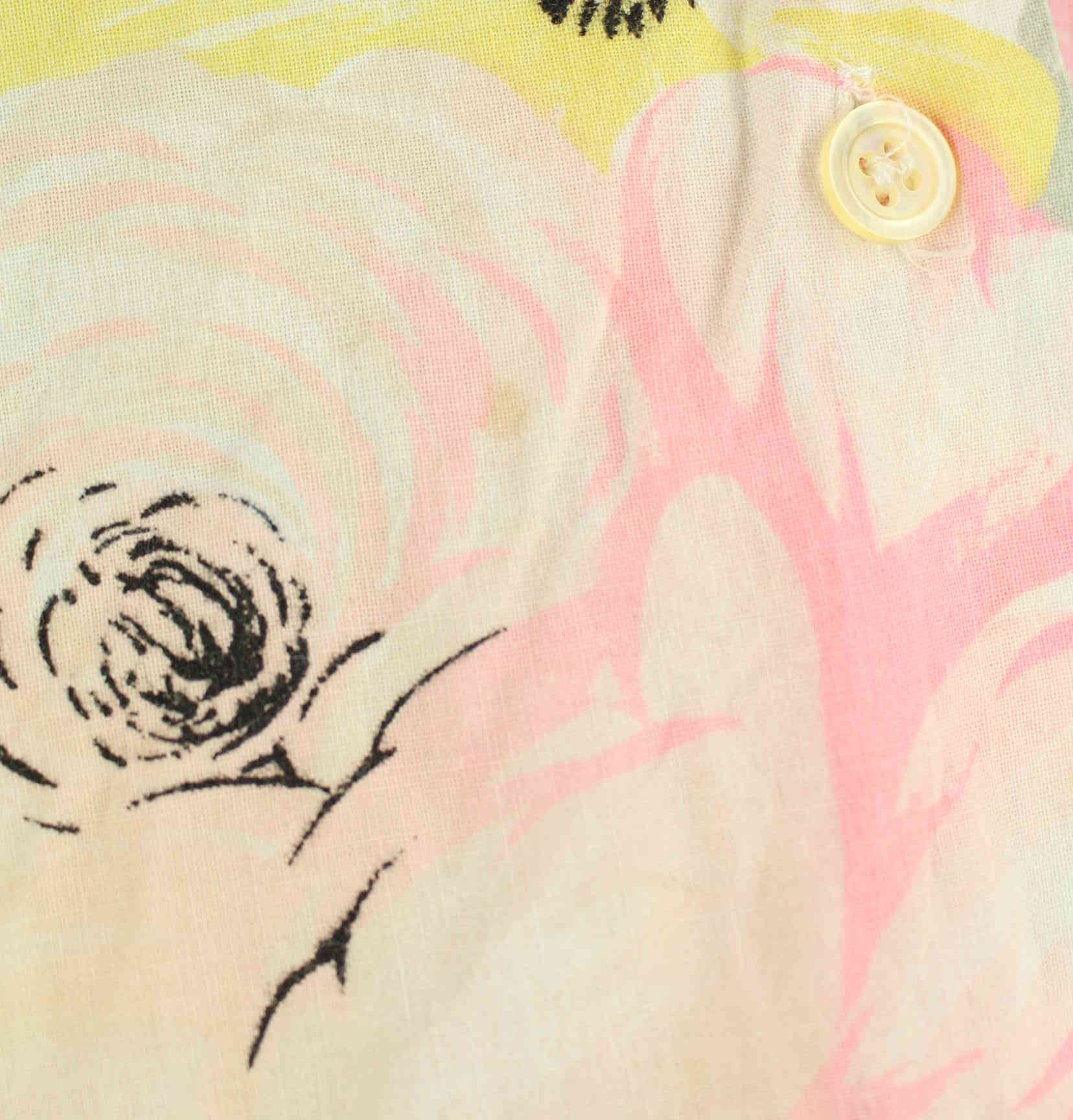 Vintage Damen 90s Flower Pattern Hemd Mehrfarbig M (detail image 2)