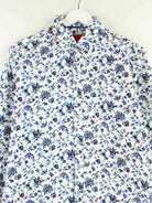 Vintage y2k Flower Pattern Hemd Weiß L (detail image 1)