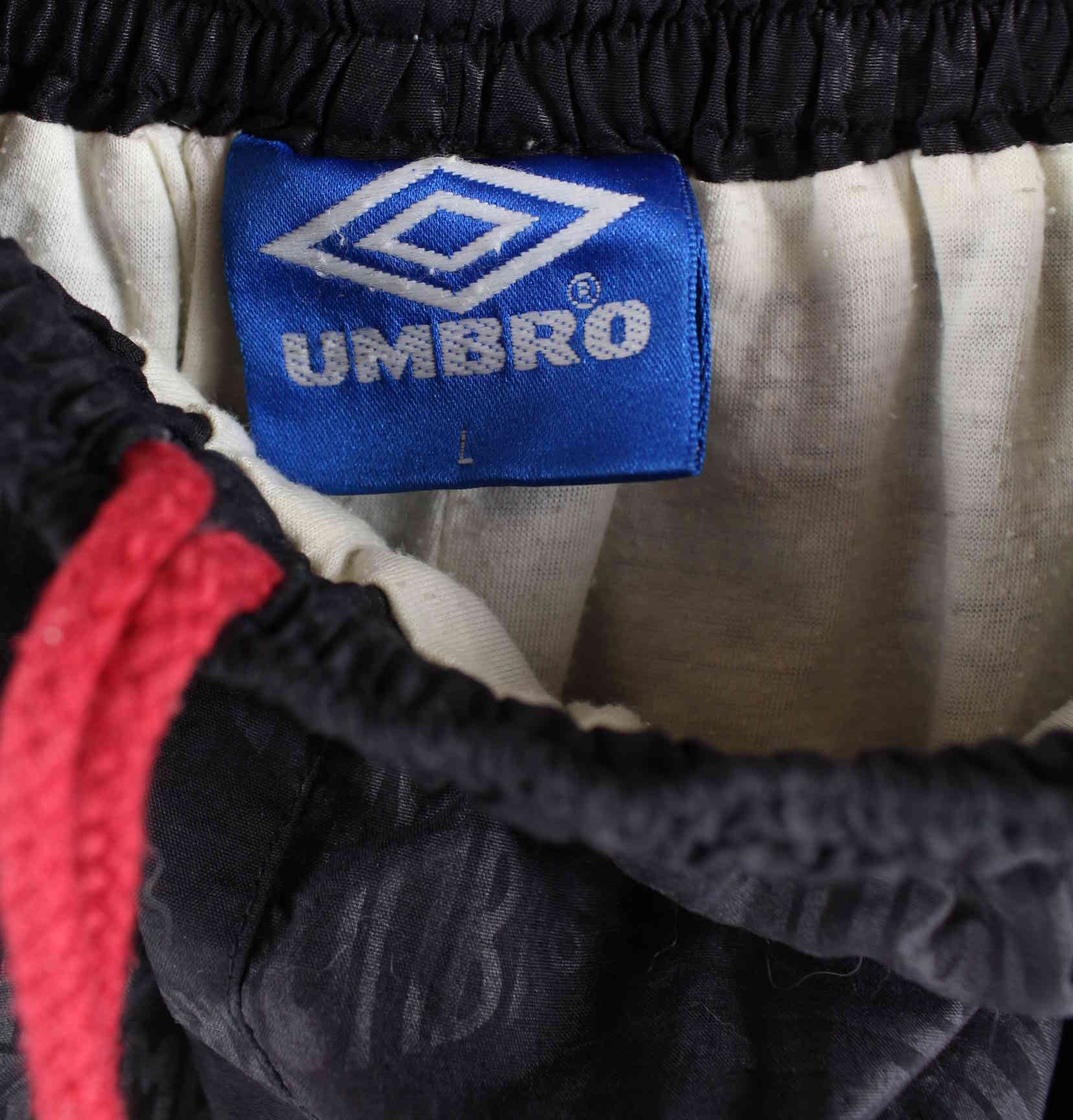 Umbro 90s Vintage Embroidered Trainingsjacke Schwarz L (detail image 2)