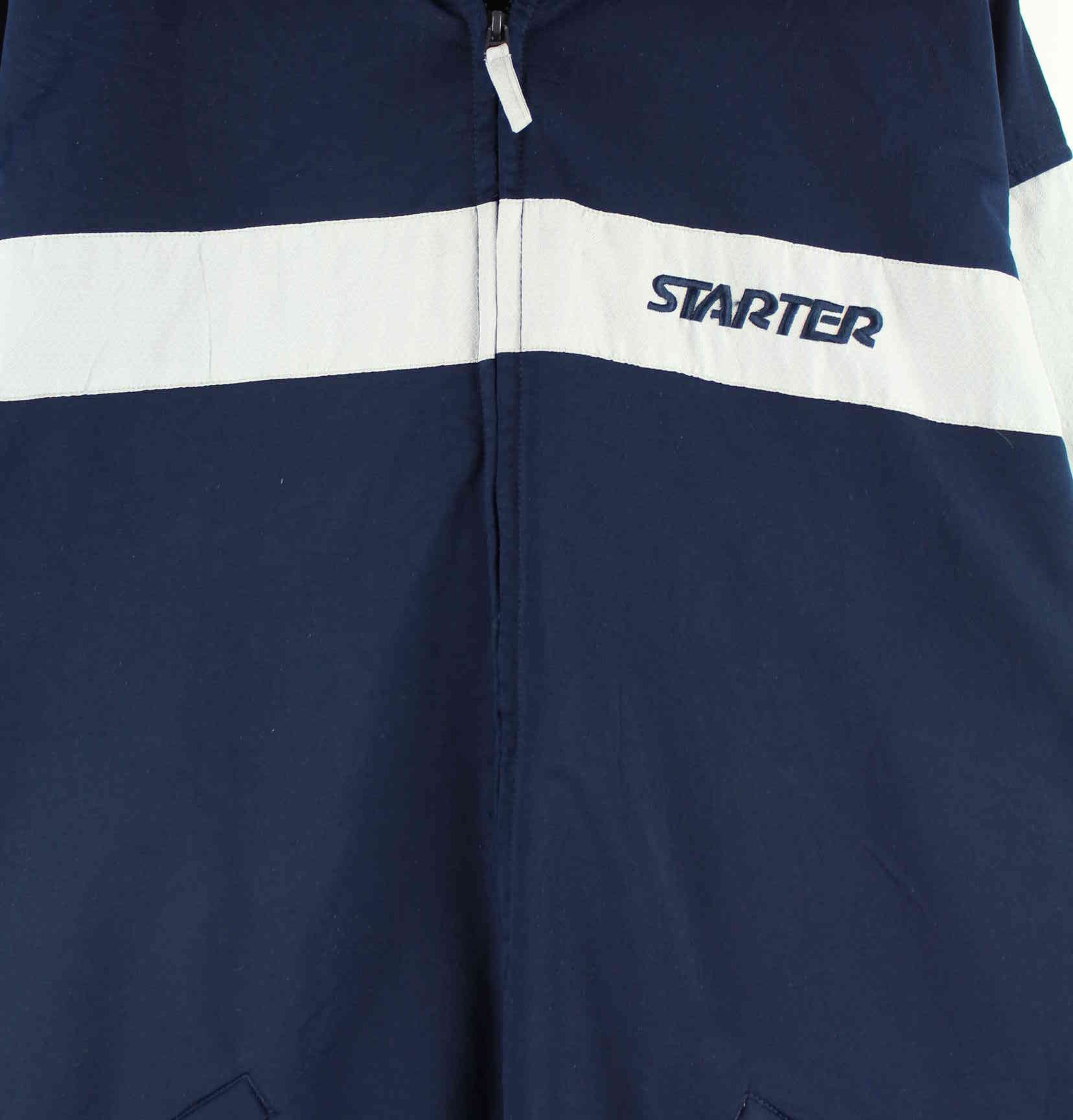 Starter y2k Embroidered Trainingsjacke Blau XL (detail image 1)