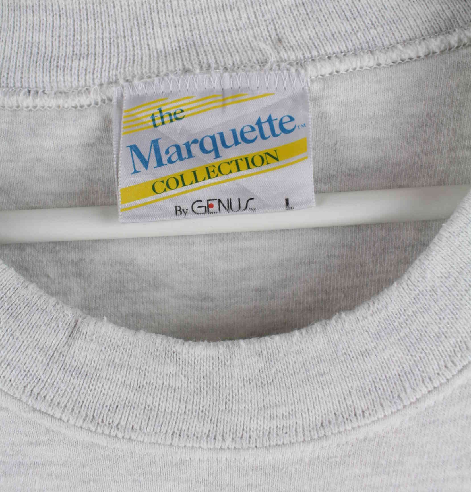 Vintage y2k Marquette Embroidered Sweater Grau L (detail image 2)