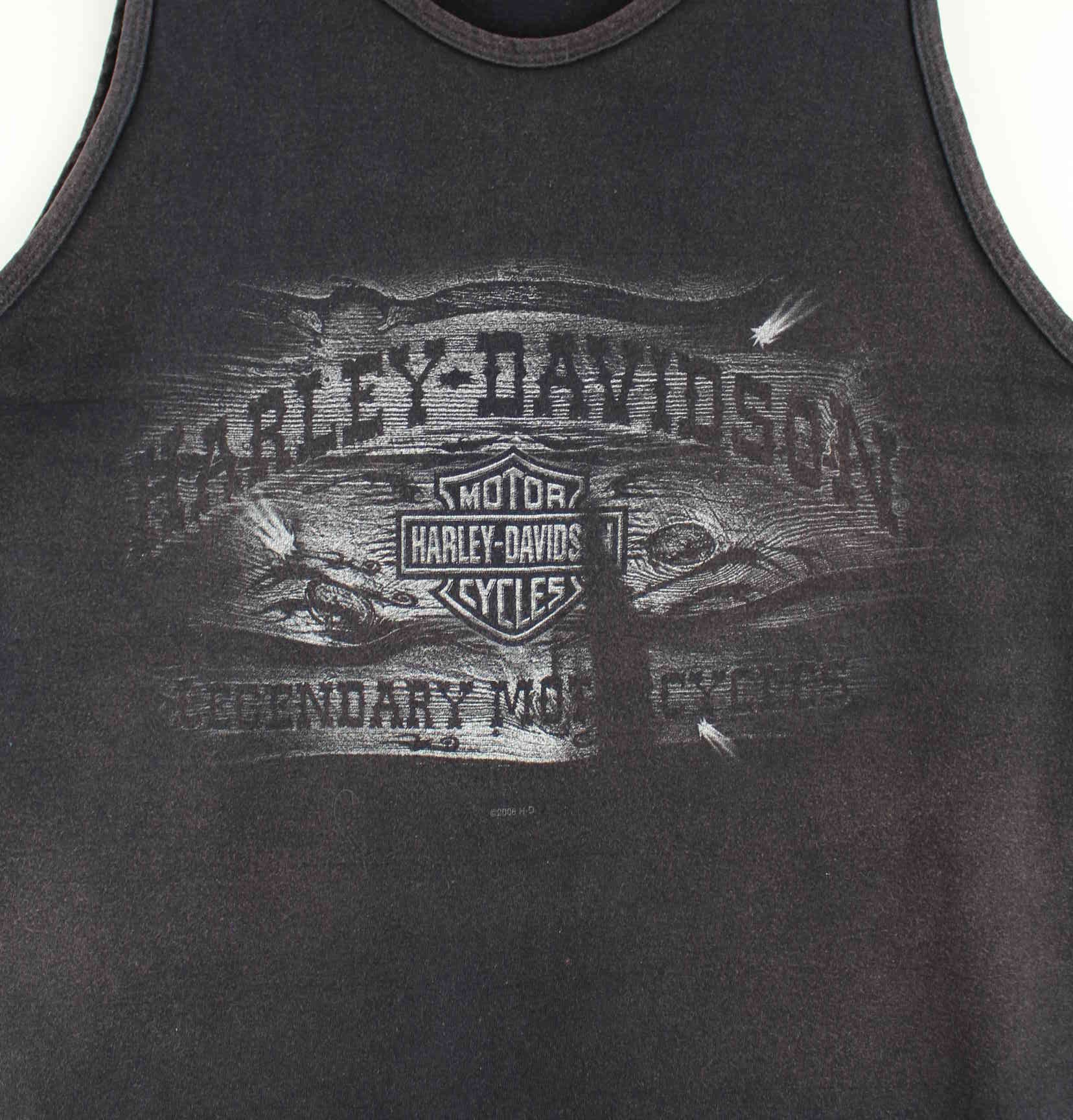Harley Davidson y2k Bellemont Print Faded Tank Top Schwarz M (detail image 1)