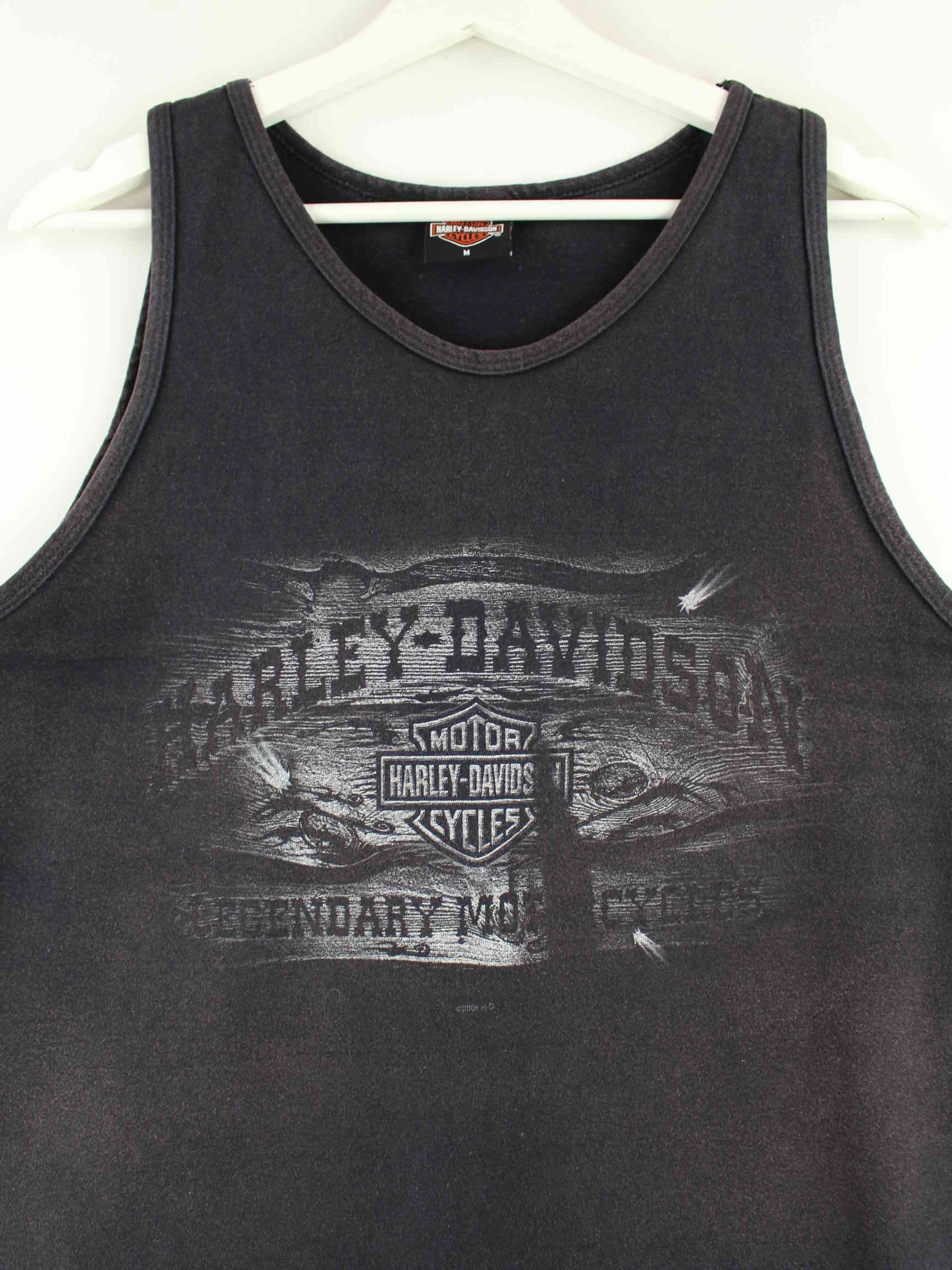 Harley Davidson y2k Bellemont Print Faded Tank Top Schwarz M (detail image 1)