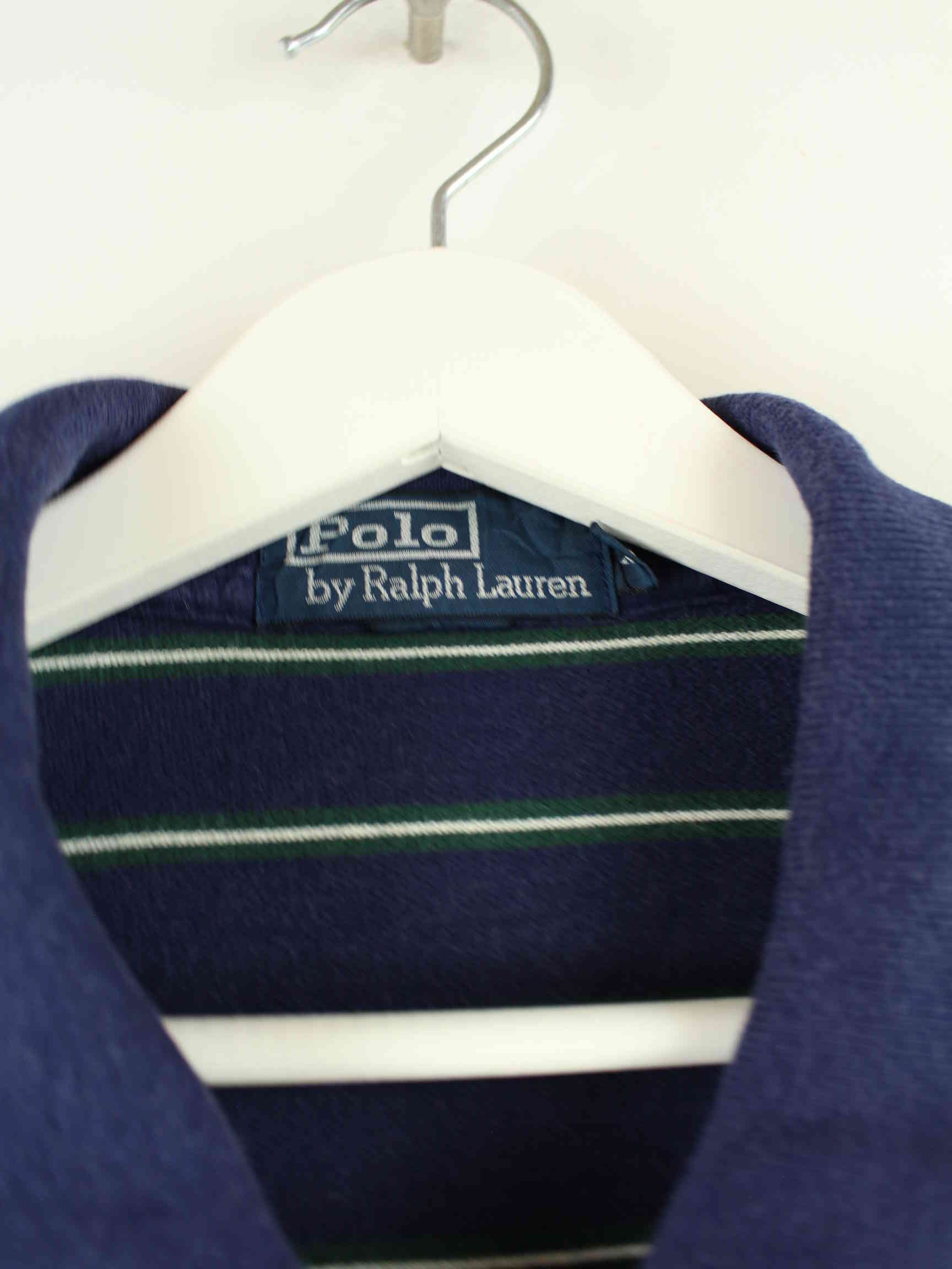 Ralph Lauren 90s Vintage Polo Sweatshirt Blau XL (detail image 2)