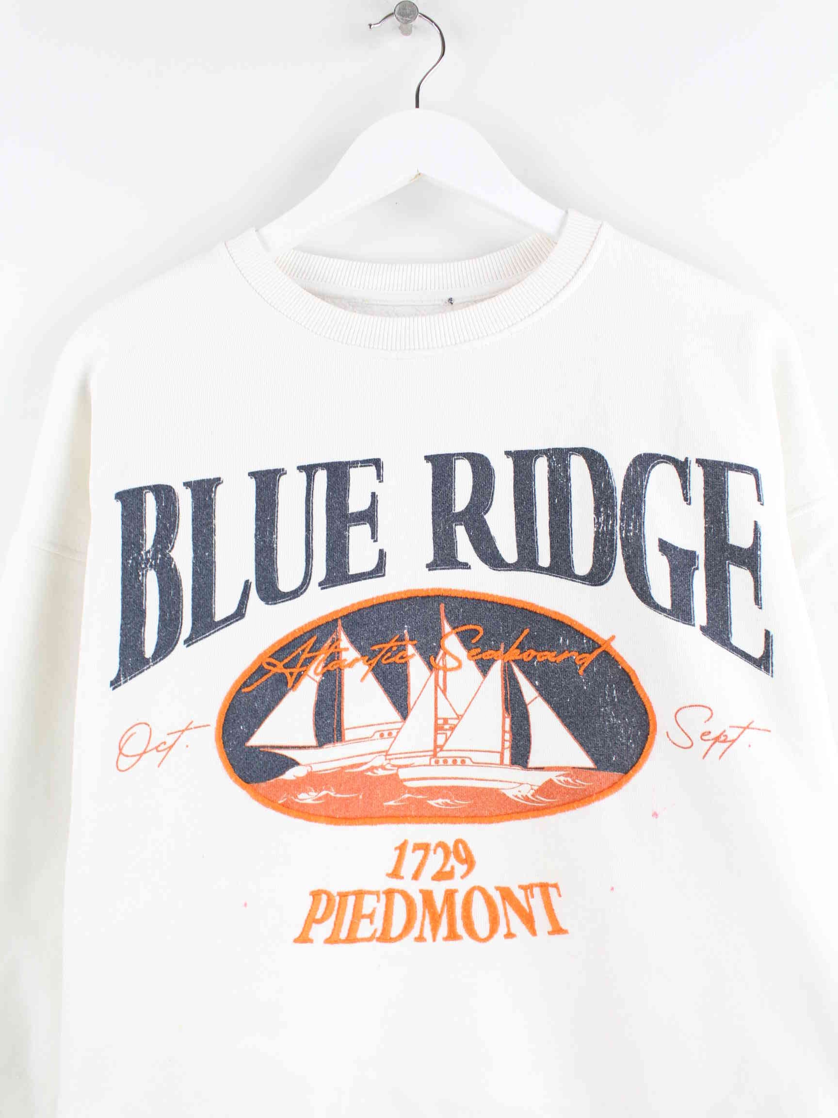 Vintage Damen Blue Ridge Sweater Weiß M (detail image 1)
