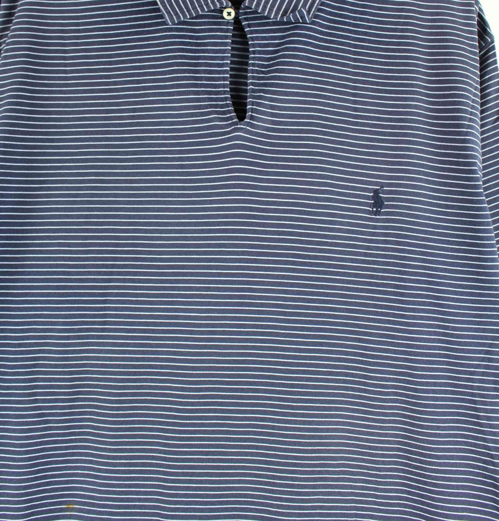 Ralph Lauren 90s Vintage Polo T-Shirt Blau XL (detail image 1)