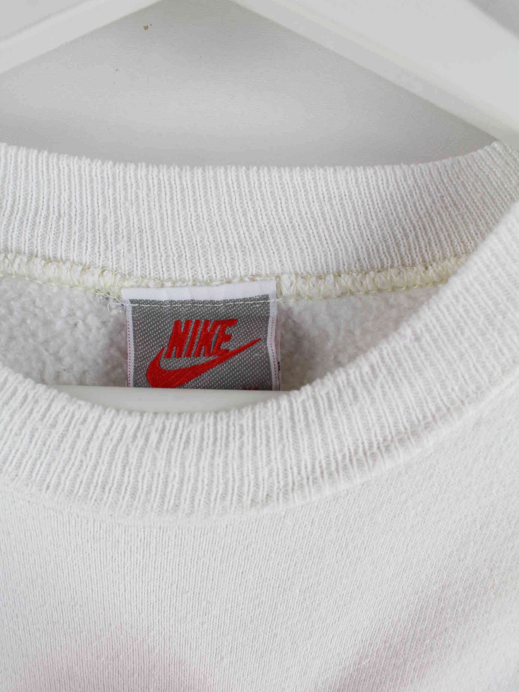 Nike 80s Vintage Big Logo Sweater Weiß L (detail image 2)