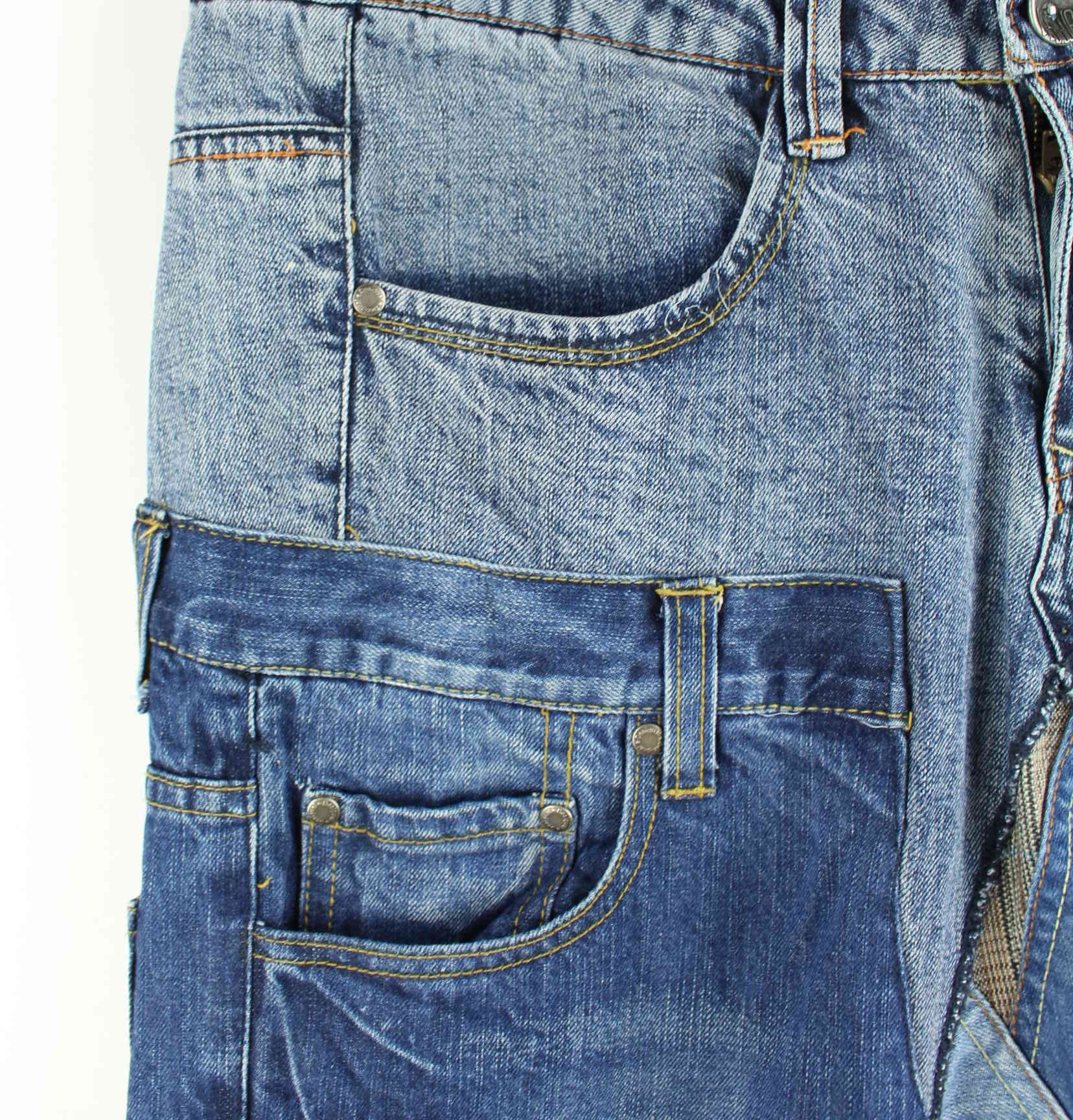 Desigual Crazy Patchwork Jeans Blau W34 L34 (detail image 3)
