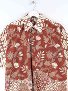 Vintage Flower Pattern Hawaii Hemd Rot XL (detail image 1)